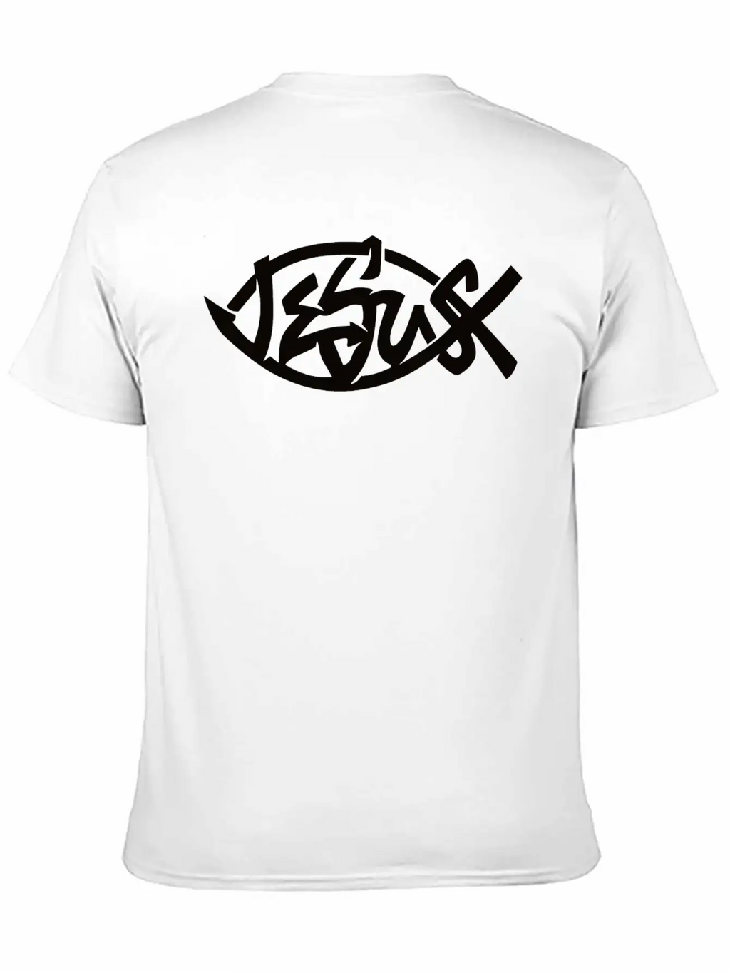 Jesus Fish, Jesus Christ, Christian Casual Graphic T-Shirt – Simple And Comfortable Daily Wear