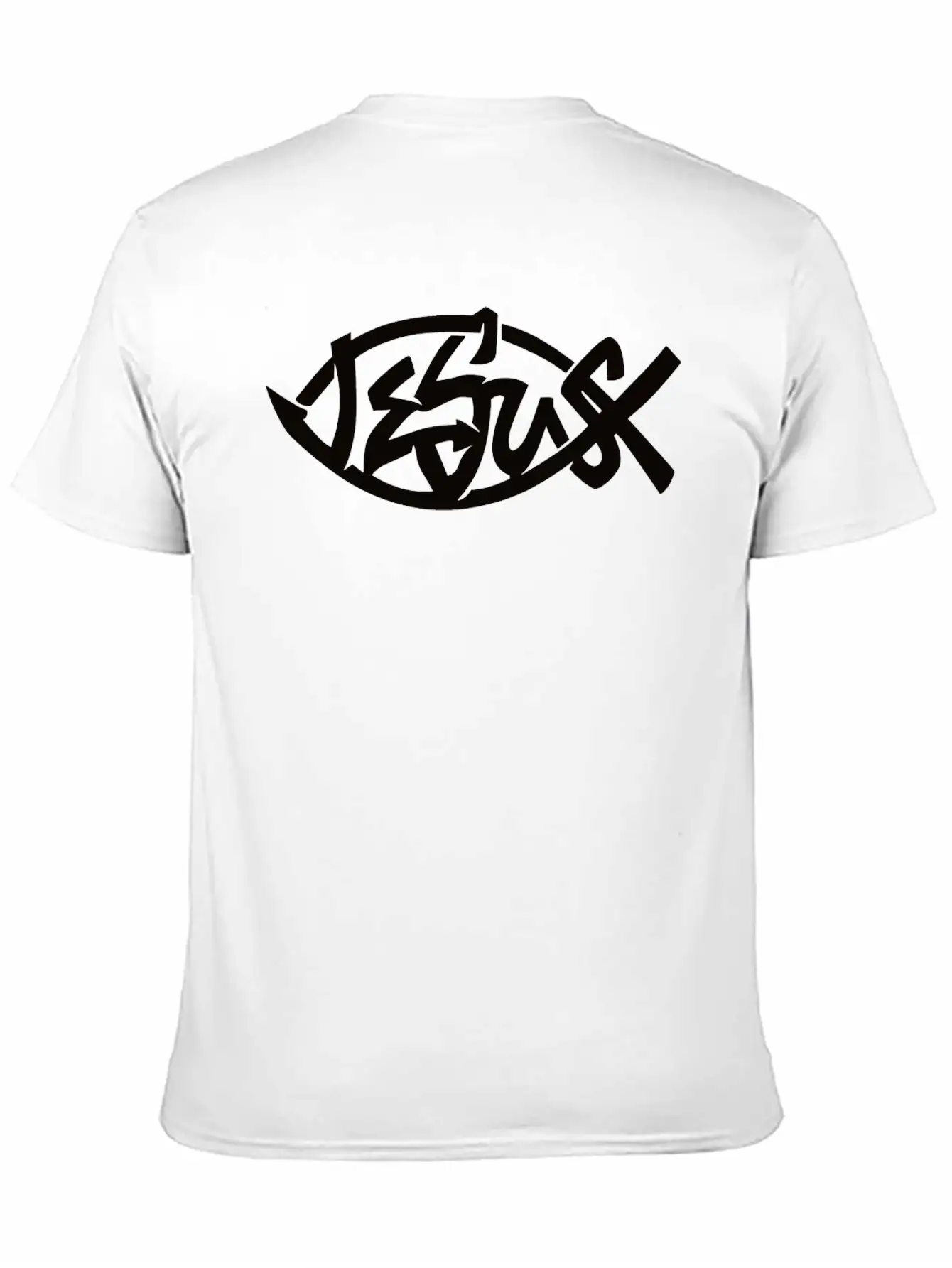 Jesus Fish, Jesus Christ, Christian Casual Graphic T-Shirt – Simple And Comfortable Daily Wear