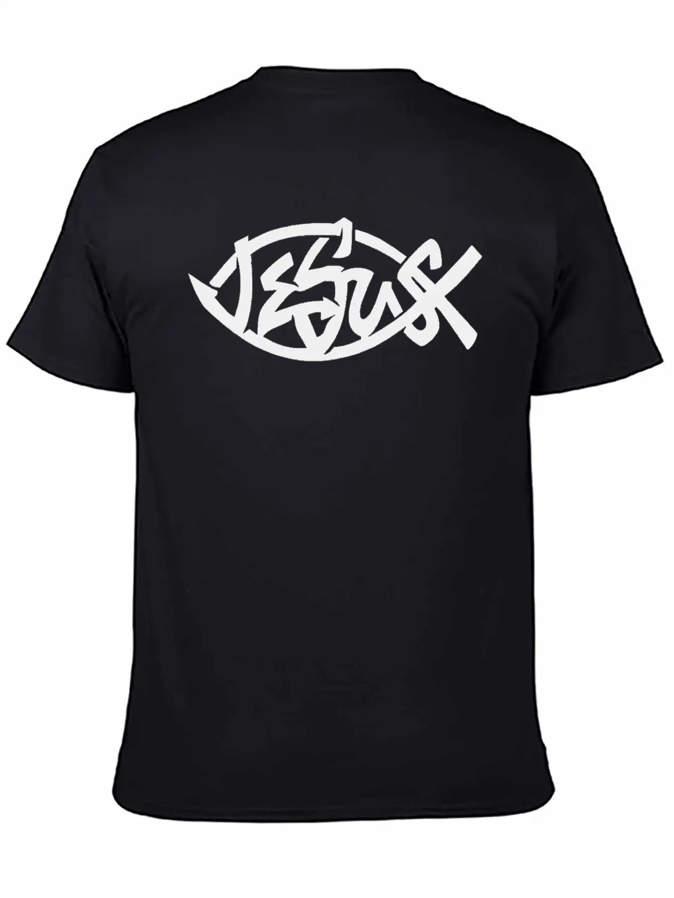 Jesus Fish, Jesus Christ, Christian Casual Graphic T-Shirt – Simple And Comfortable Daily Wear