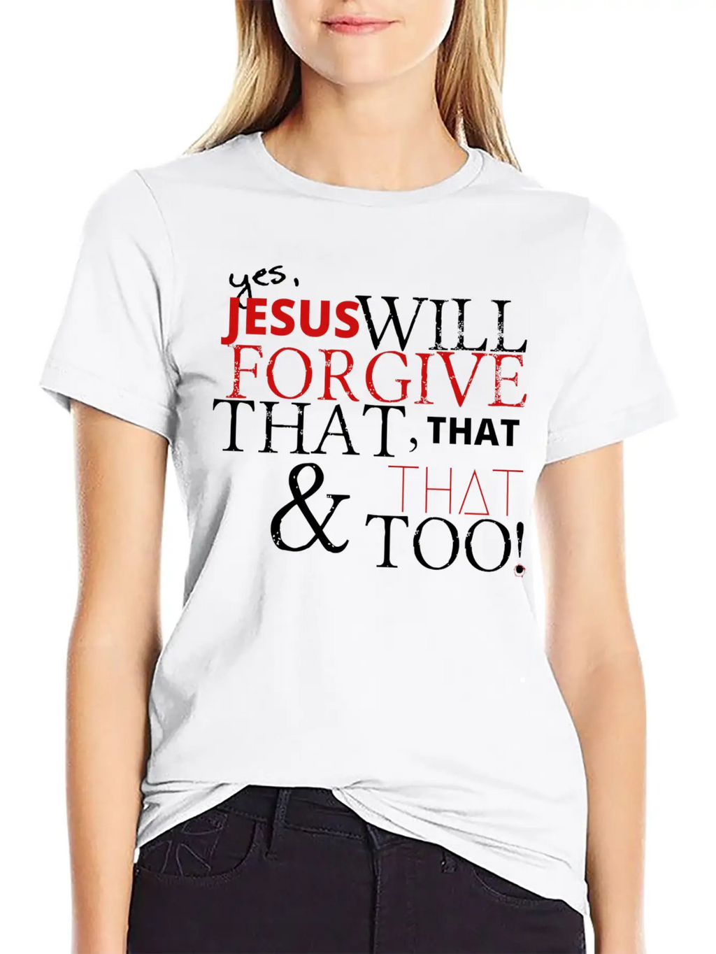Jesus Forgives Unisex Short Sleeve Soft Cotton T-Shirt – Casual Everyday Wear