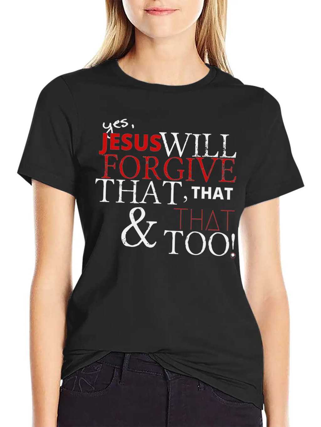 Jesus Forgives Unisex Short Sleeve Soft Cotton T-Shirt – Casual Everyday Wear