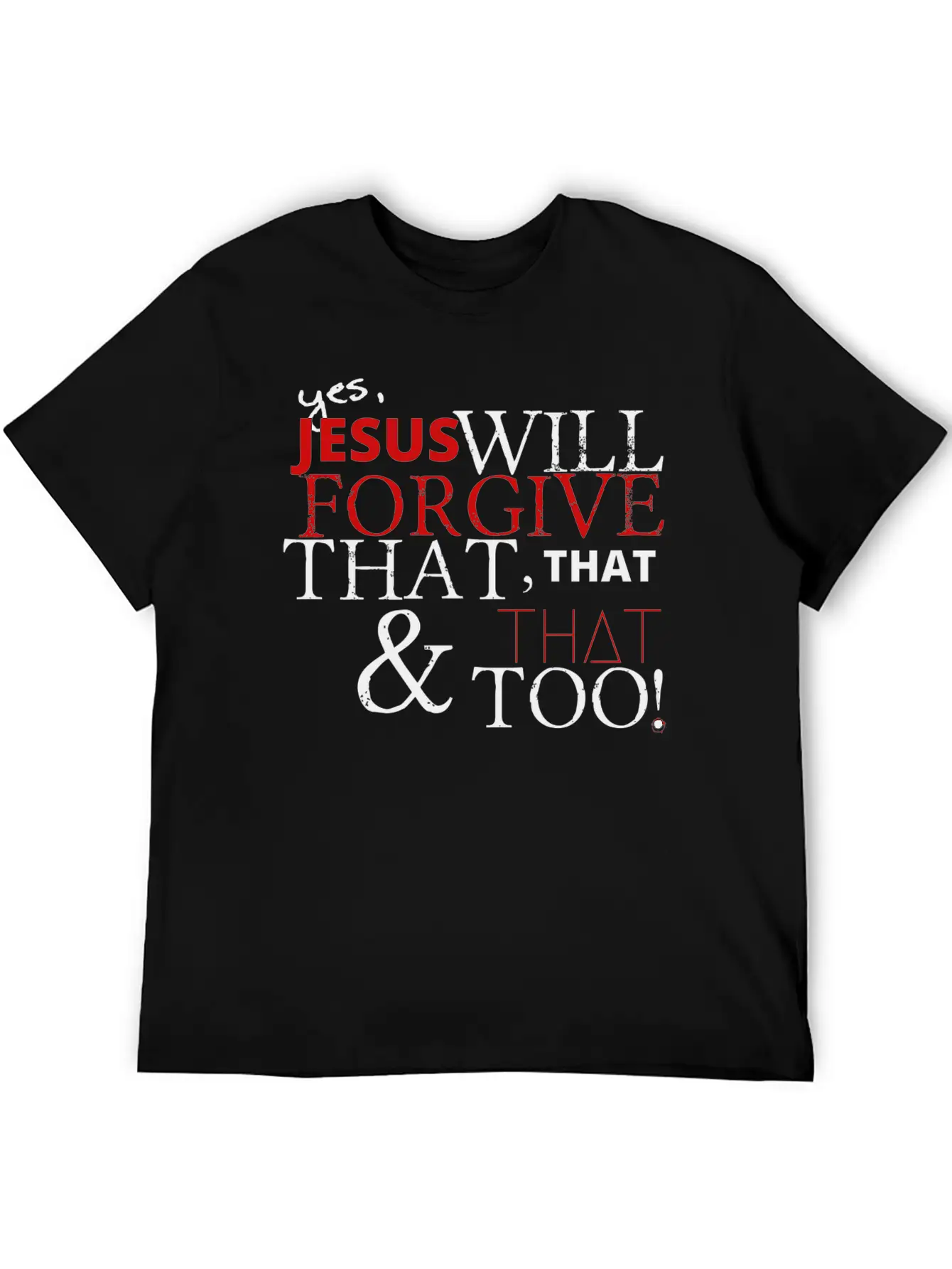 Jesus Forgives Unisex Short Sleeve Soft Cotton T-Shirt – Casual Everyday Wear