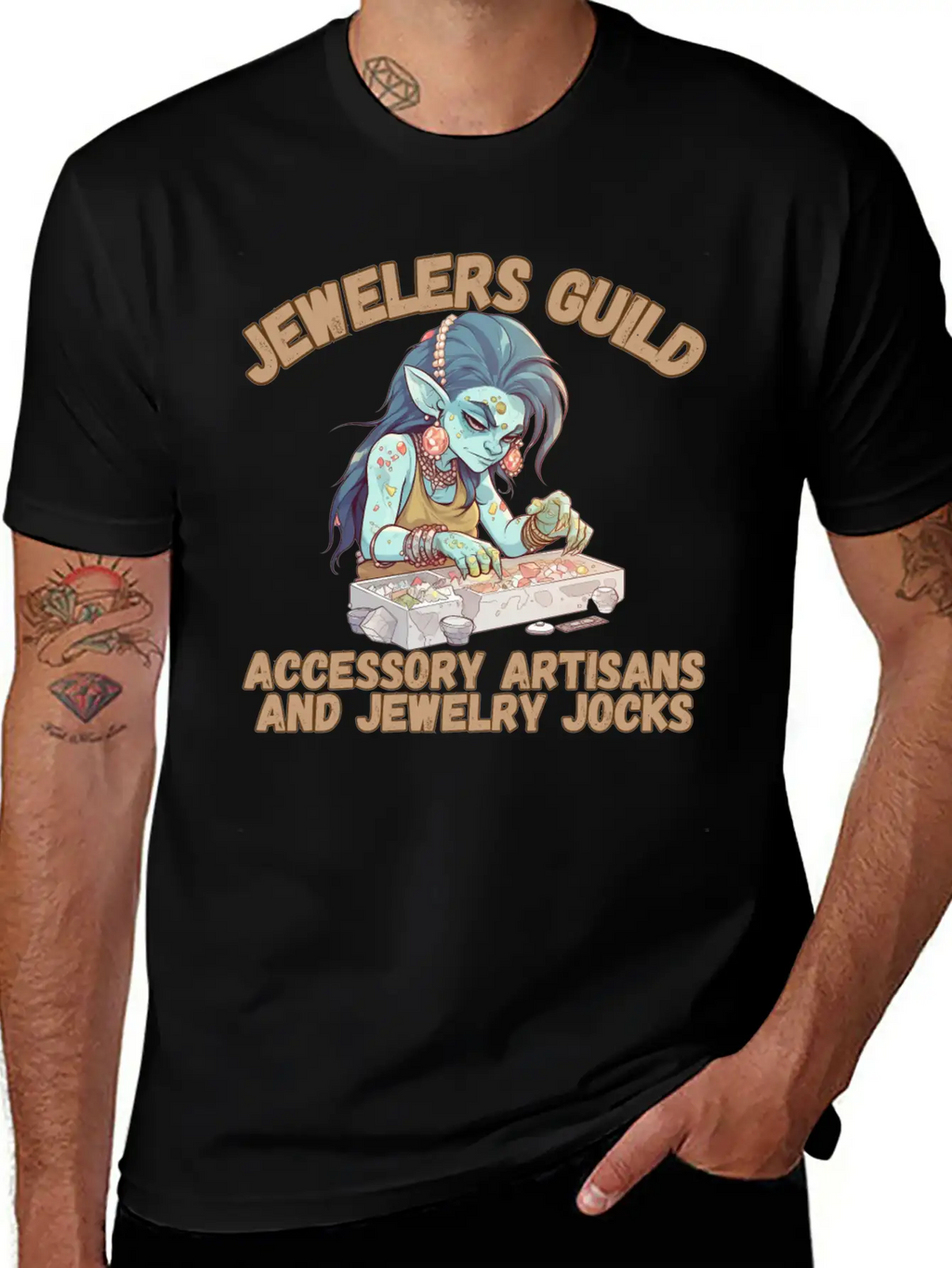 Jewelers Guild, Jewelry Jocks Unisex Short Sleeve Soft Cotton T-Shirt – Casual Everyday Wear