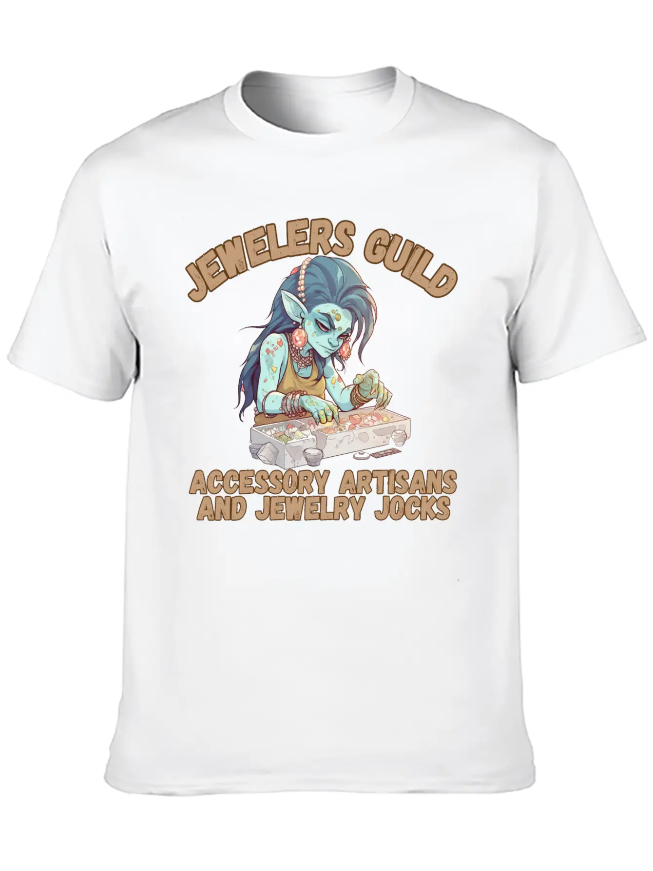 Jewelers Guild, Jewelry Jocks Unisex Short Sleeve Soft Cotton T-Shirt – Casual Everyday Wear