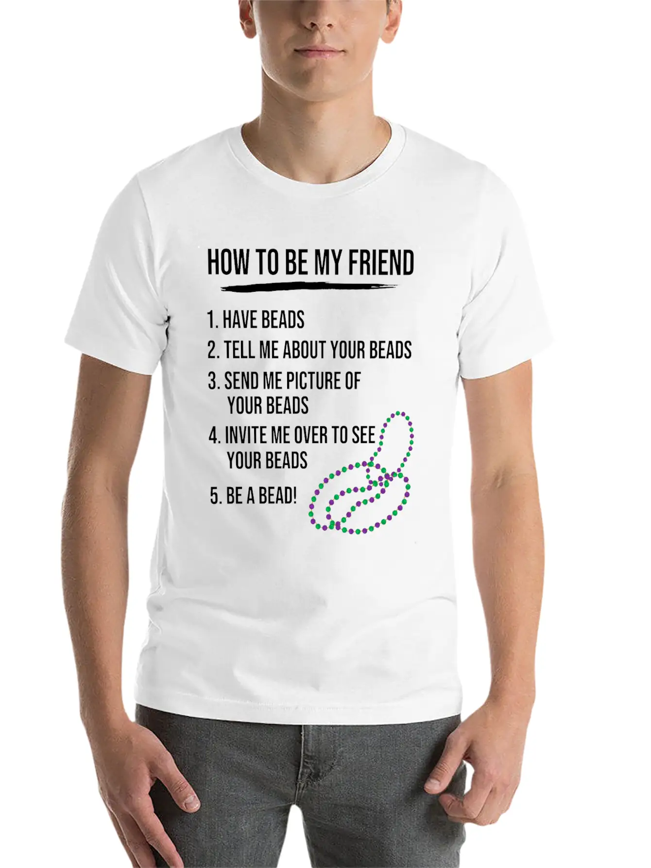 Jewelry Maker Beady Beads Beadwork Beading Classic Fit Graphic Tee For Daily Comfort – Unisex Cotton Shirt