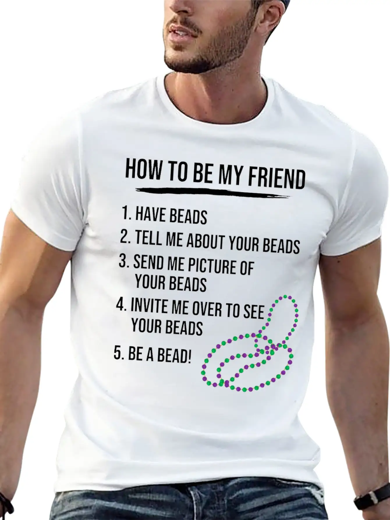Jewelry Maker Beady Beads Beadwork Beading Classic Fit Graphic Tee For Daily Comfort – Unisex Cotton Shirt