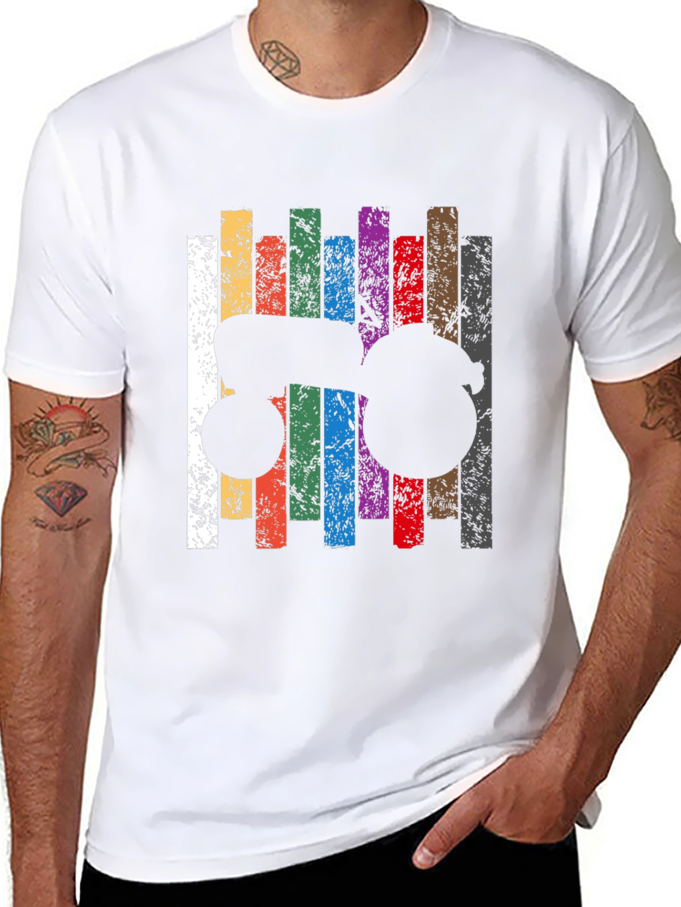 Retro Tractor Graphic Tee - Colorful Farm Shirt