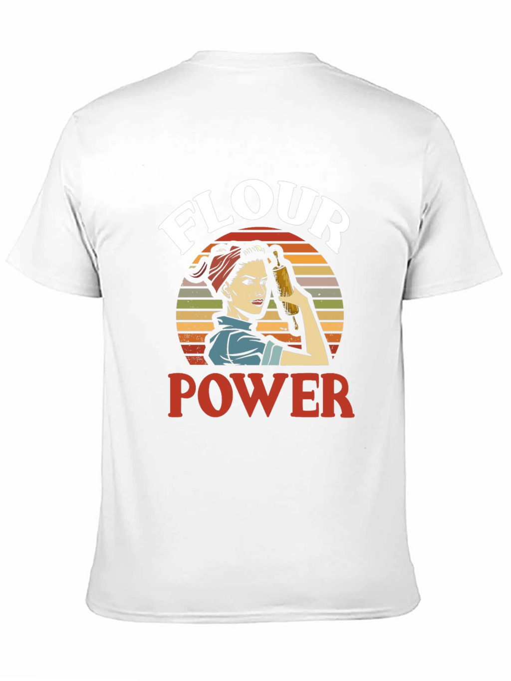 Flour Power Graphic Tee - Retro Baker Design