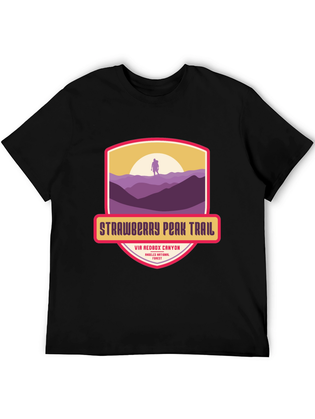 Strawberry Peak Trail T-Shirt - Hiker Adventure