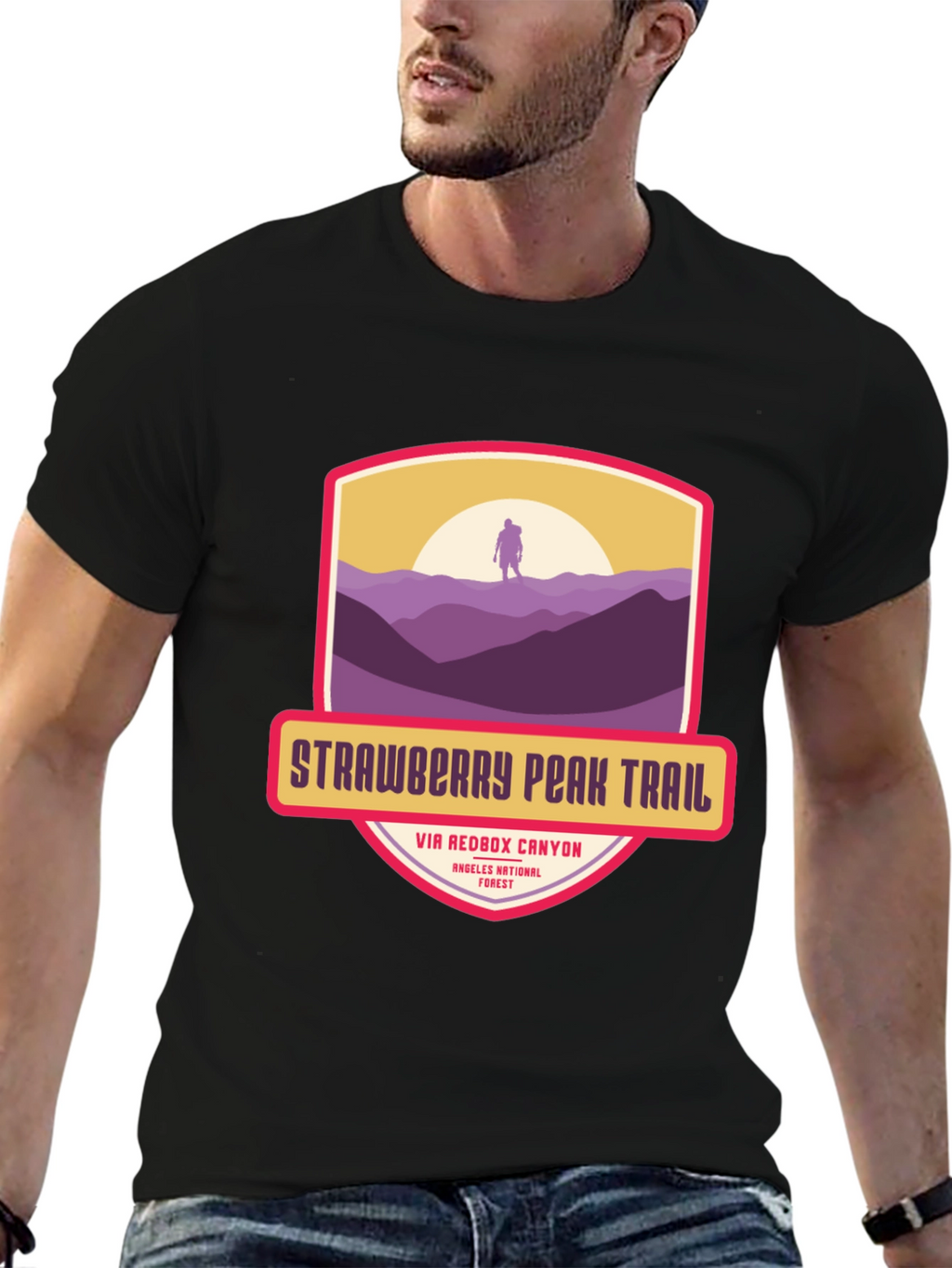 Strawberry Peak Trail T-Shirt - Hiker Adventure