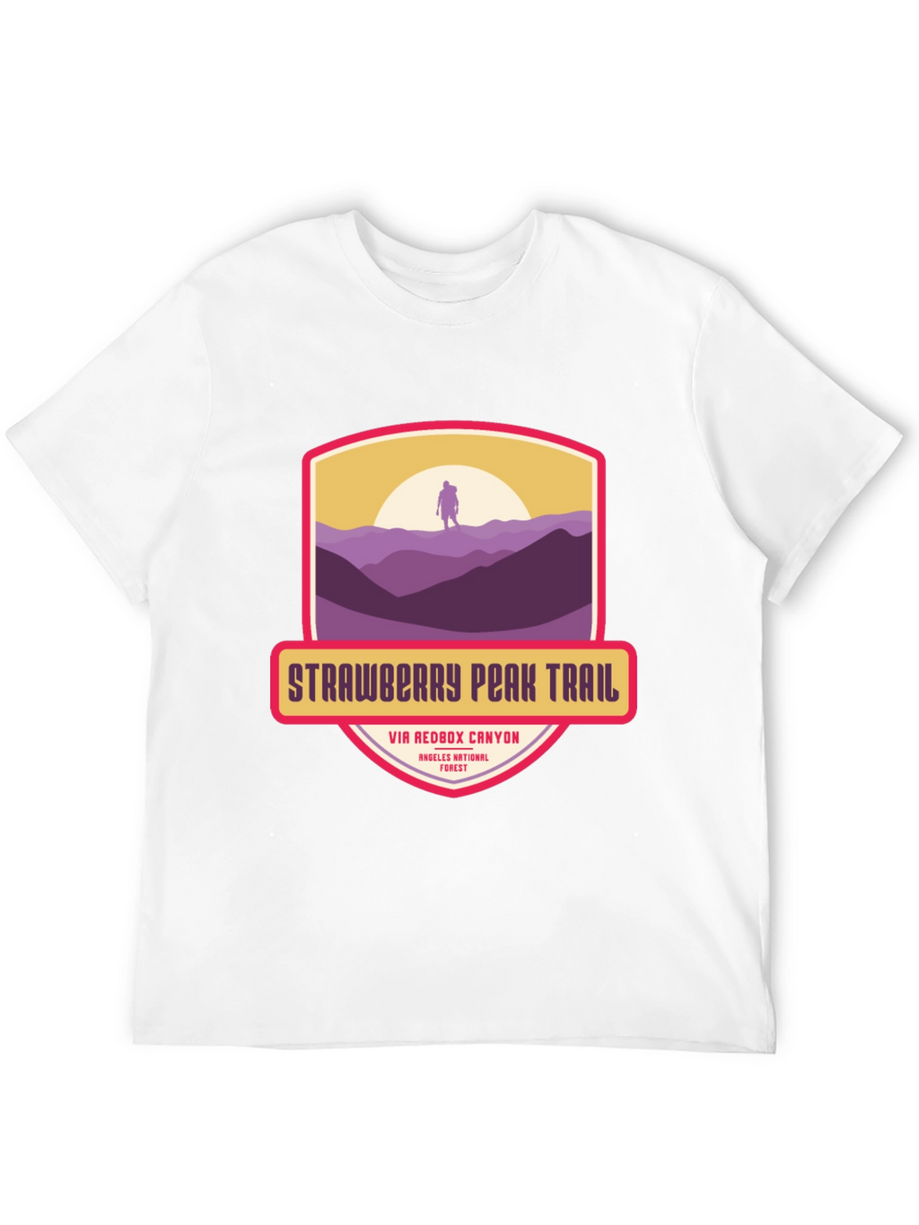 Strawberry Peak Trail T-Shirt - Hiker Adventure