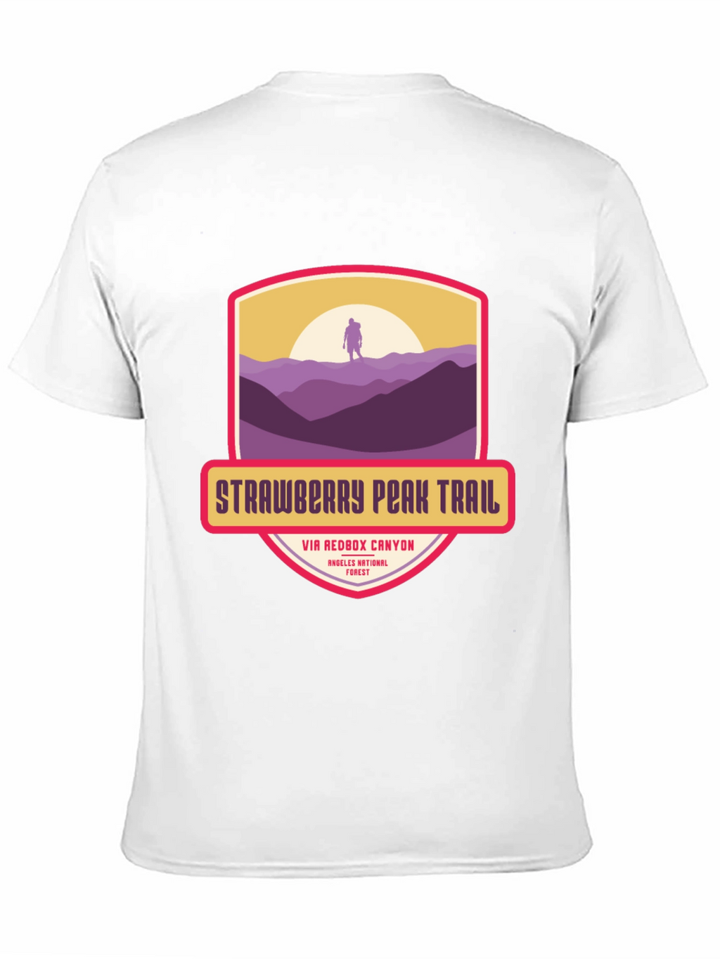 Strawberry Peak Trail T-Shirt - Hiker Adventure