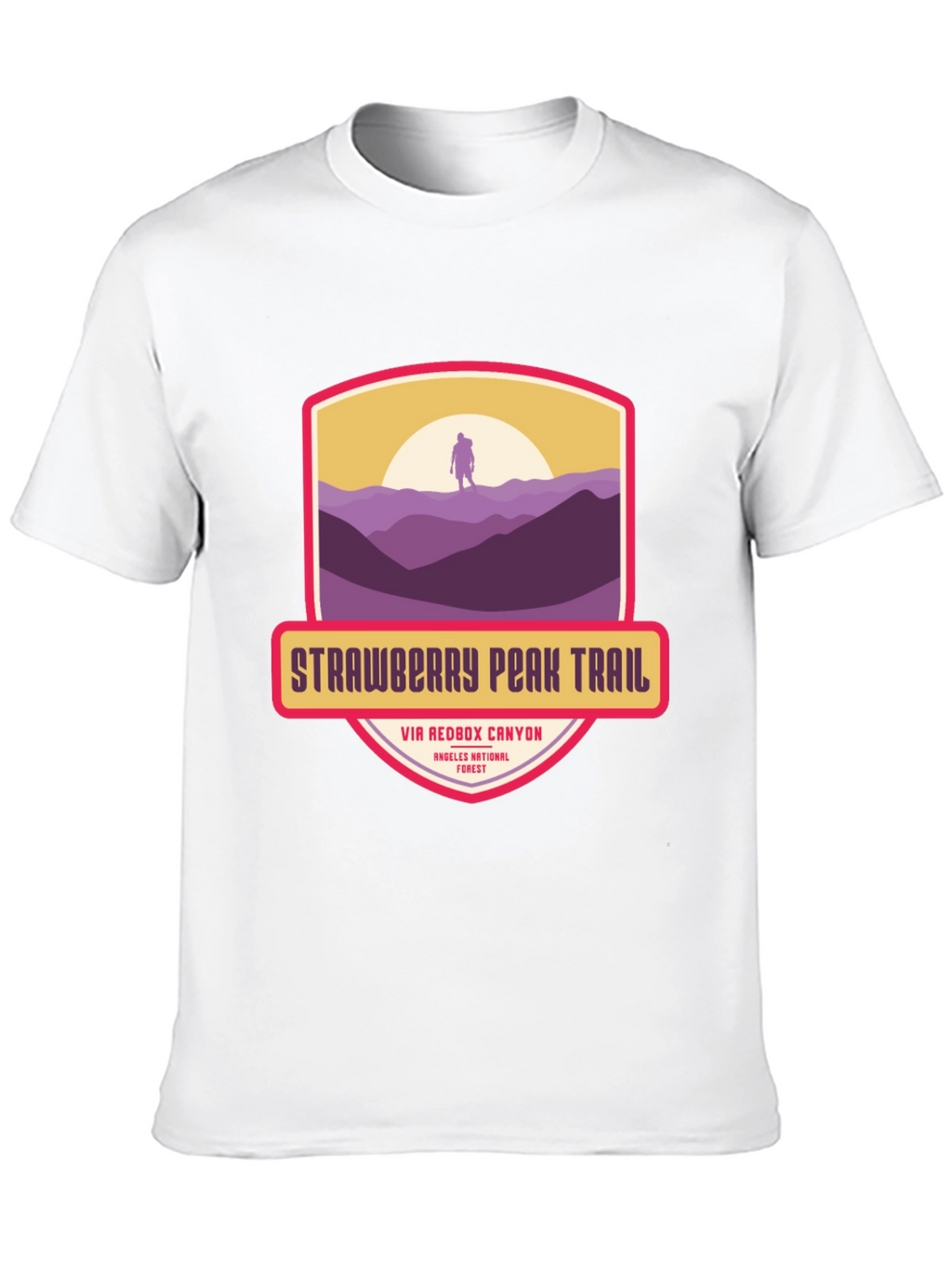 Strawberry Peak Trail T-Shirt - Hiker Adventure