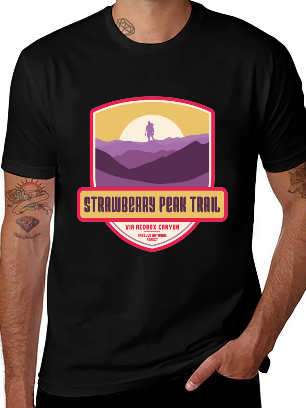 Strawberry Peak Trail T-Shirt - Hiker Adventure