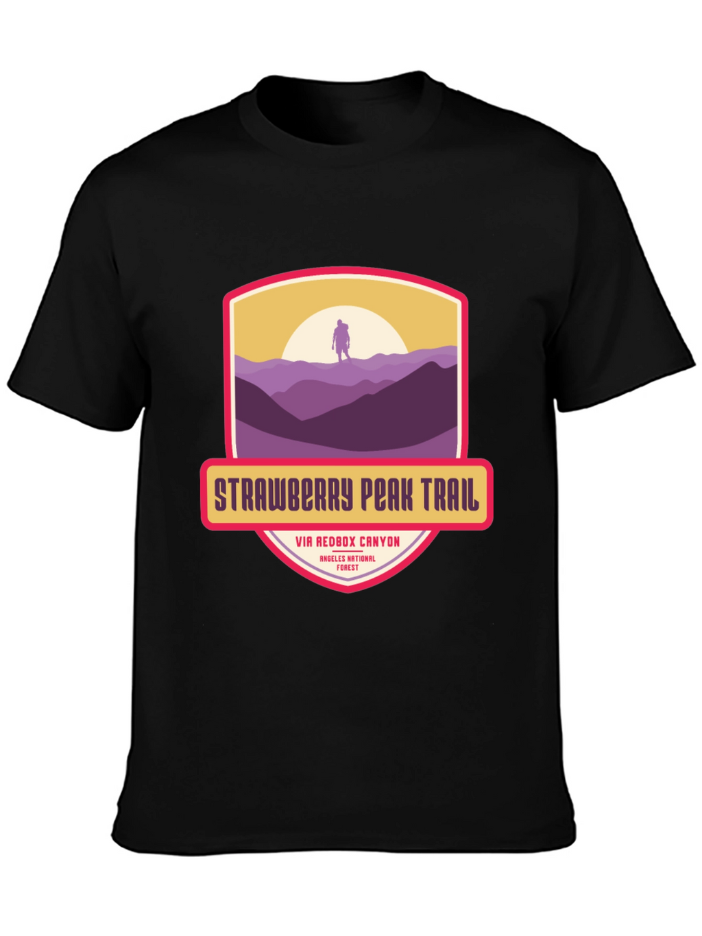 Strawberry Peak Trail T-Shirt - Hiker Adventure