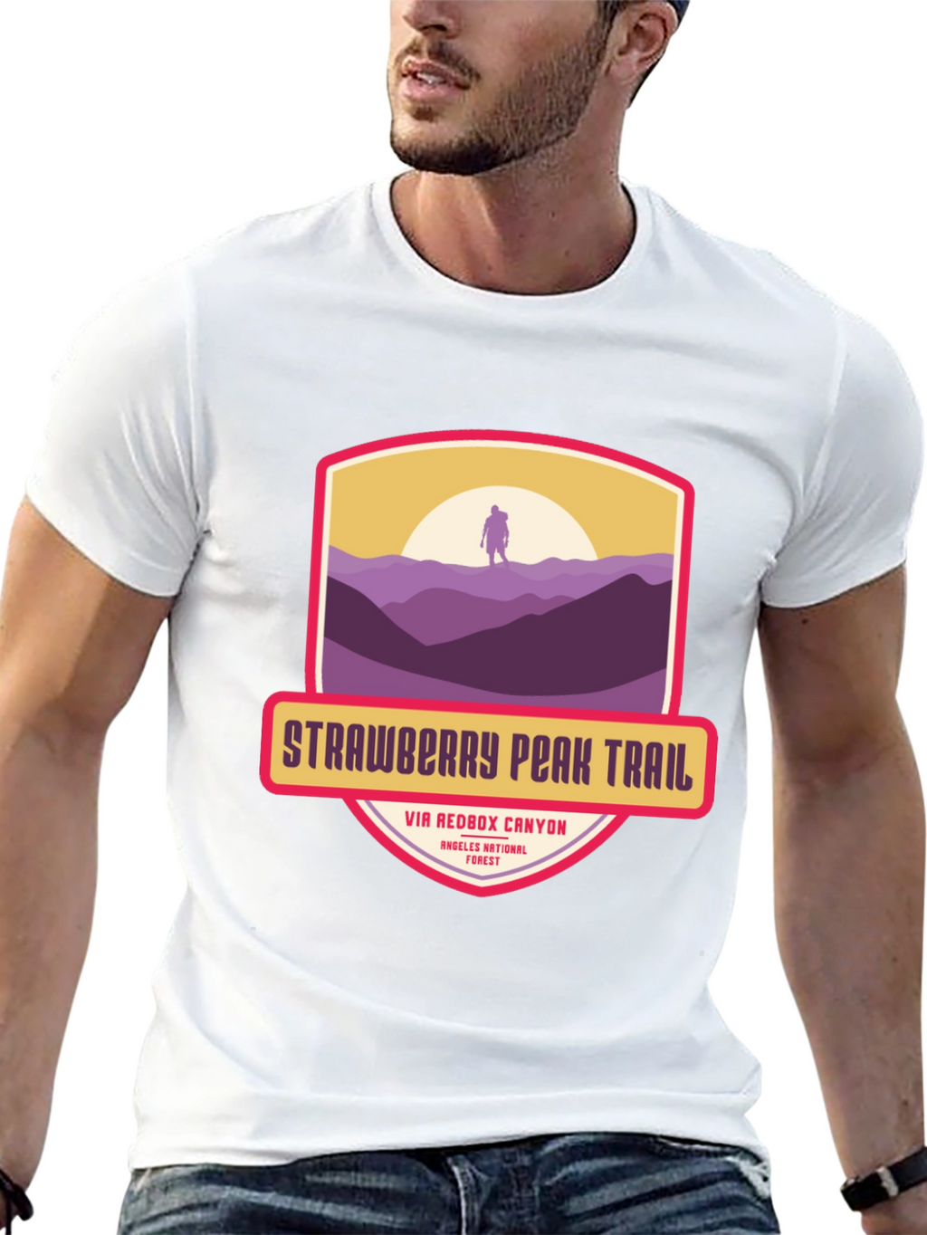 Strawberry Peak Trail T-Shirt - Hiker Adventure