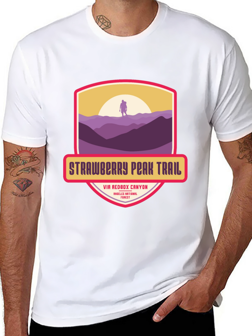 Strawberry Peak Trail T-Shirt - Hiker Adventure