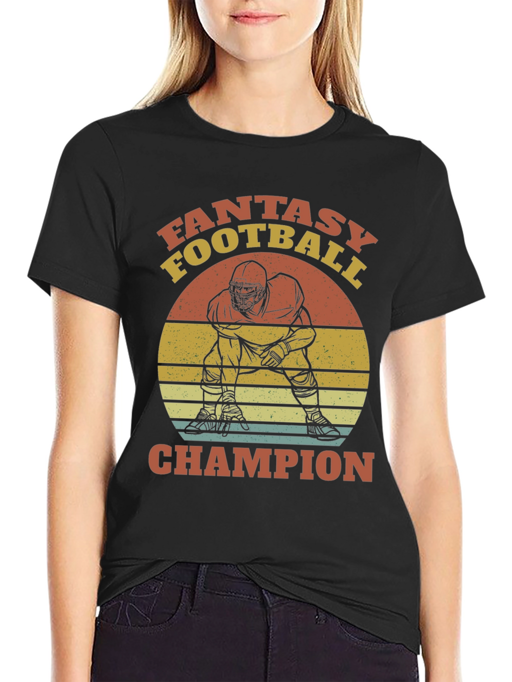 Fantasy Football Champion Black T-Shirt