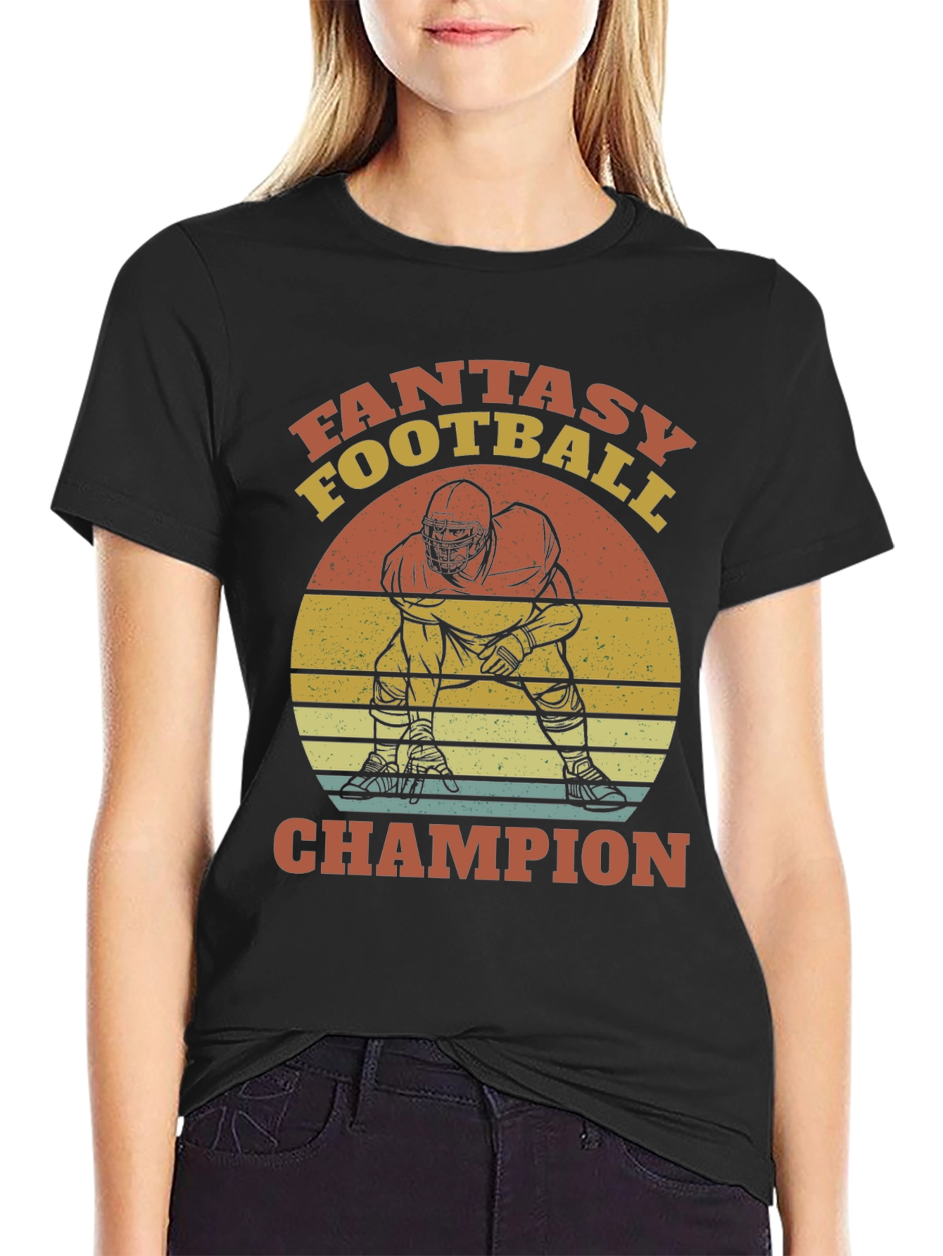 Fantasy Football Champion Black T-Shirt