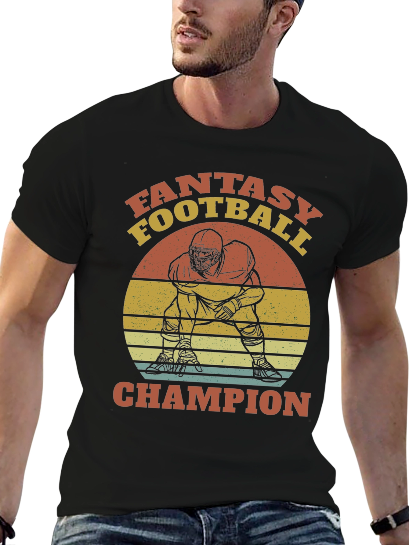 Fantasy Football Champion Black T-Shirt