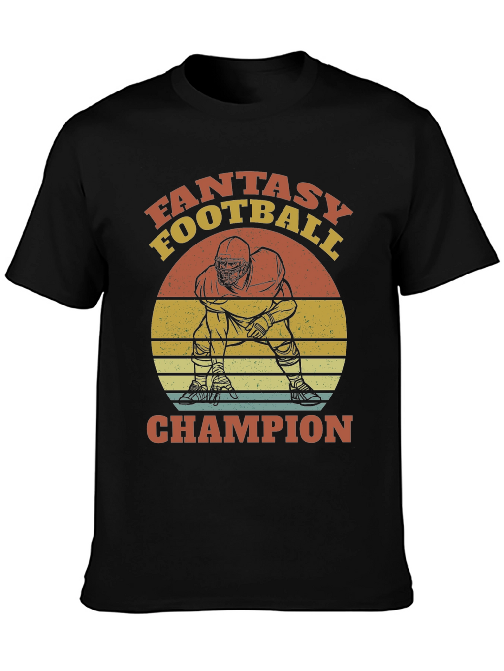 Fantasy Football Champion Black T-Shirt