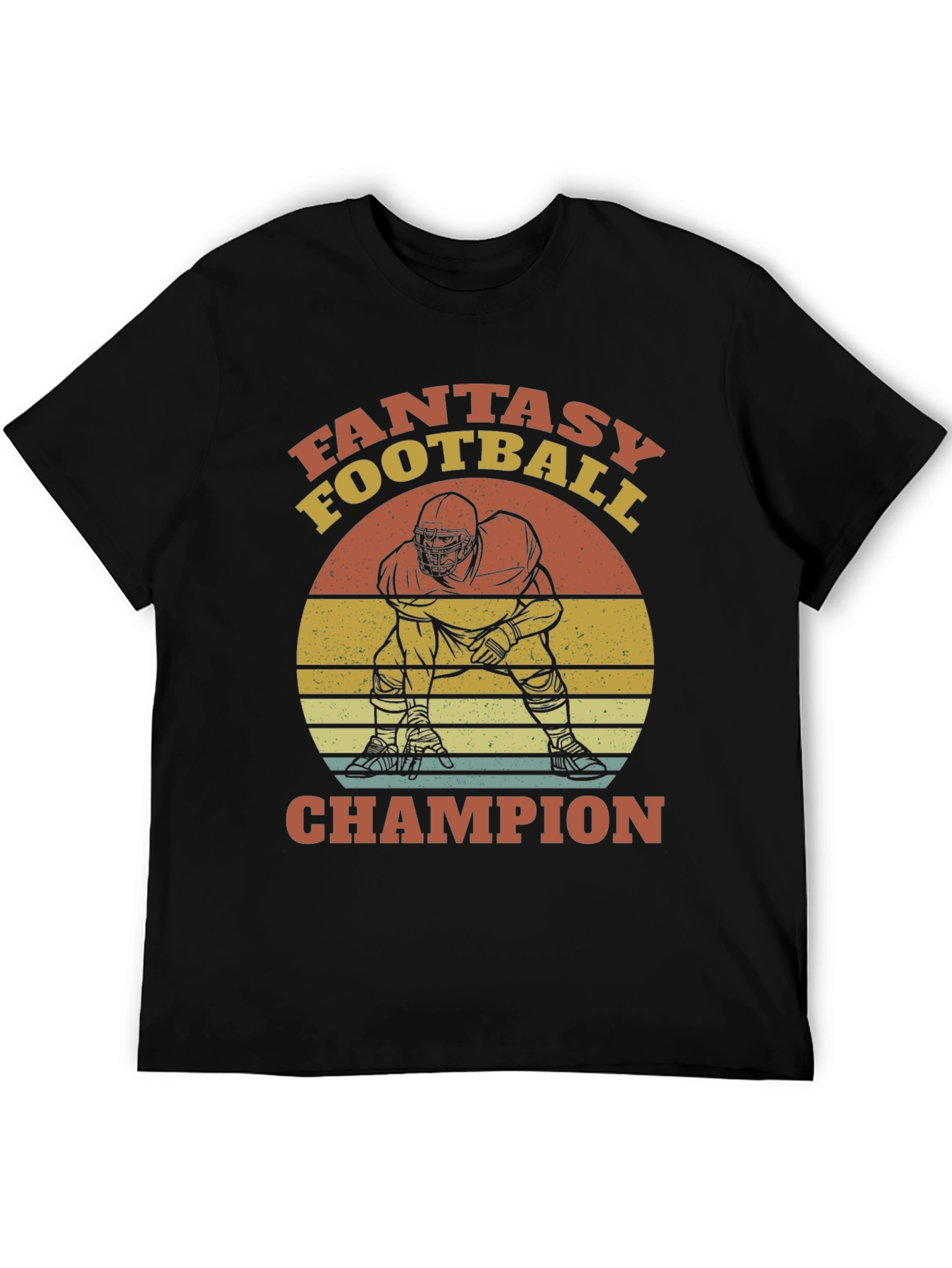 Fantasy Football Champion Black T-Shirt