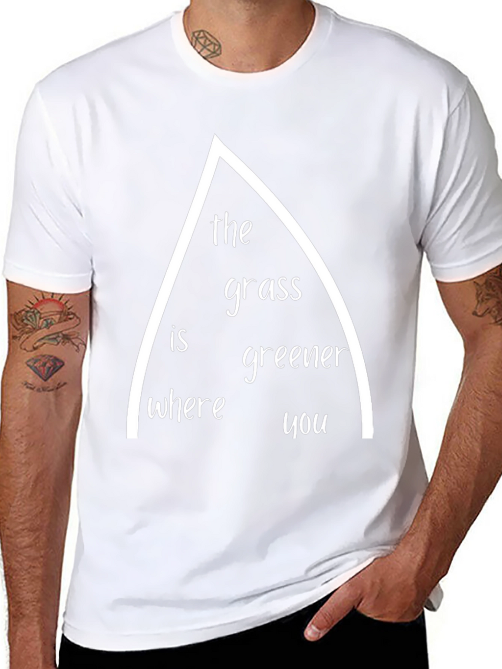 The Grass Is Greener T-Shirt - Unique Graphic Tee