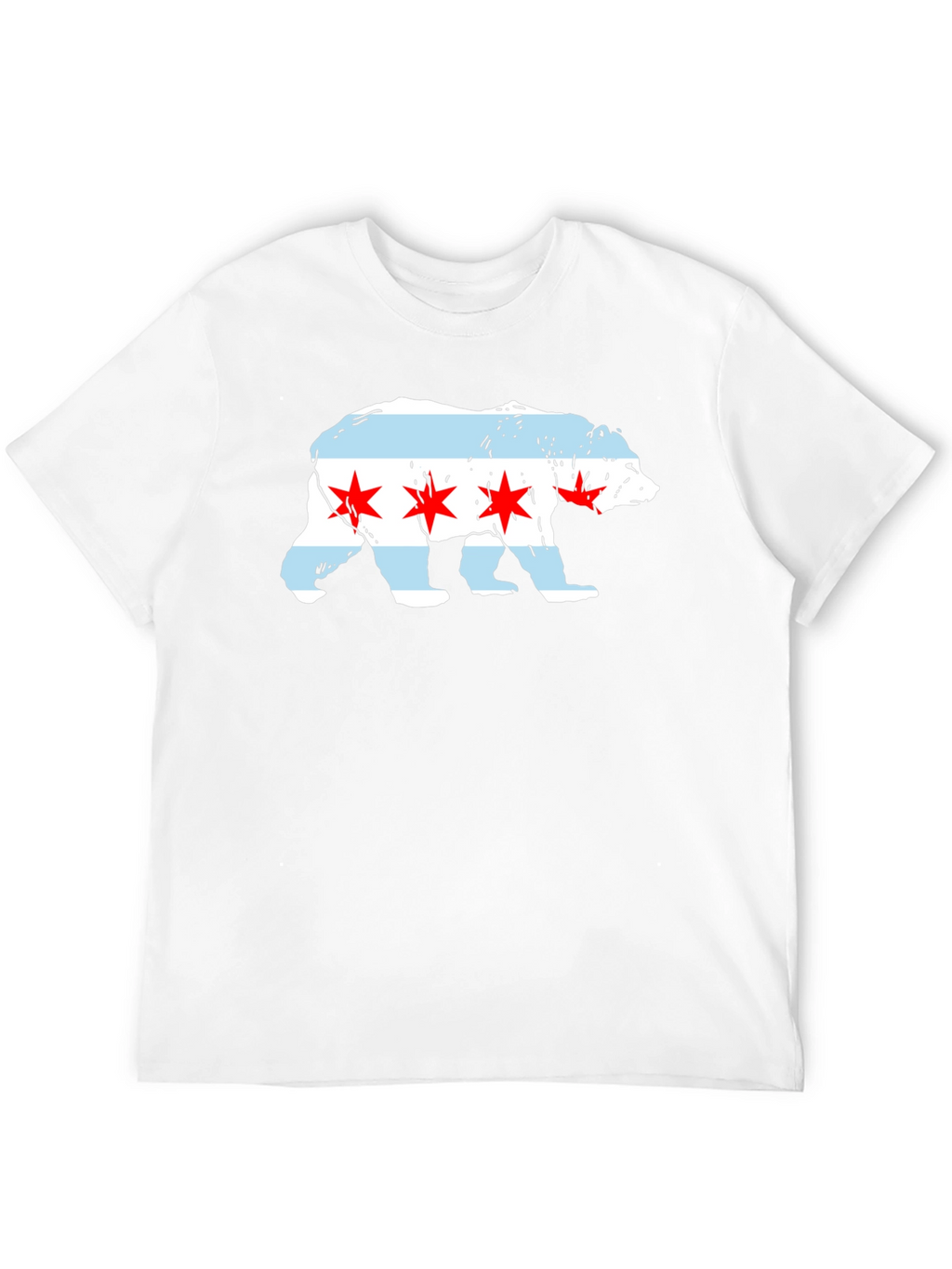 Chicago Flag Bear T-Shirt
