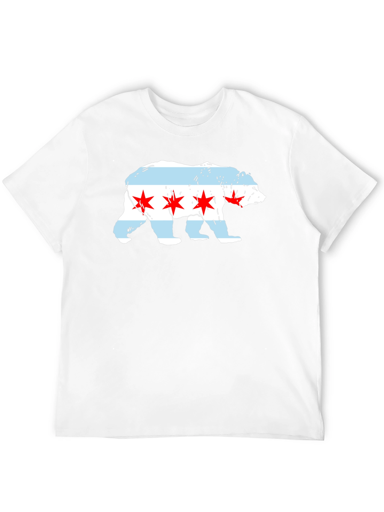 Chicago Flag Bear T-Shirt