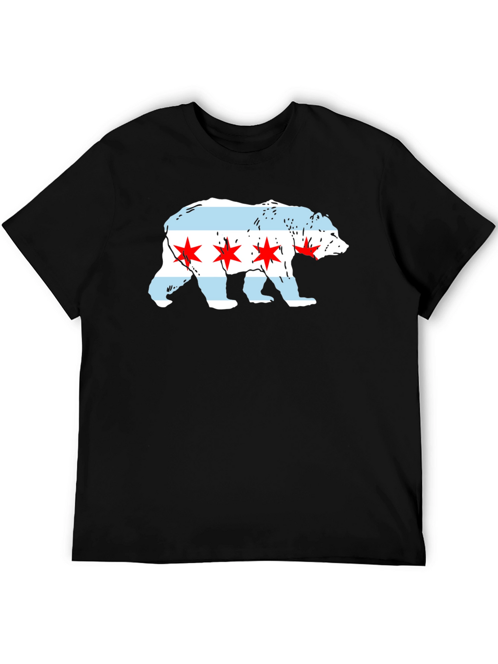 Chicago Flag Bear T-Shirt