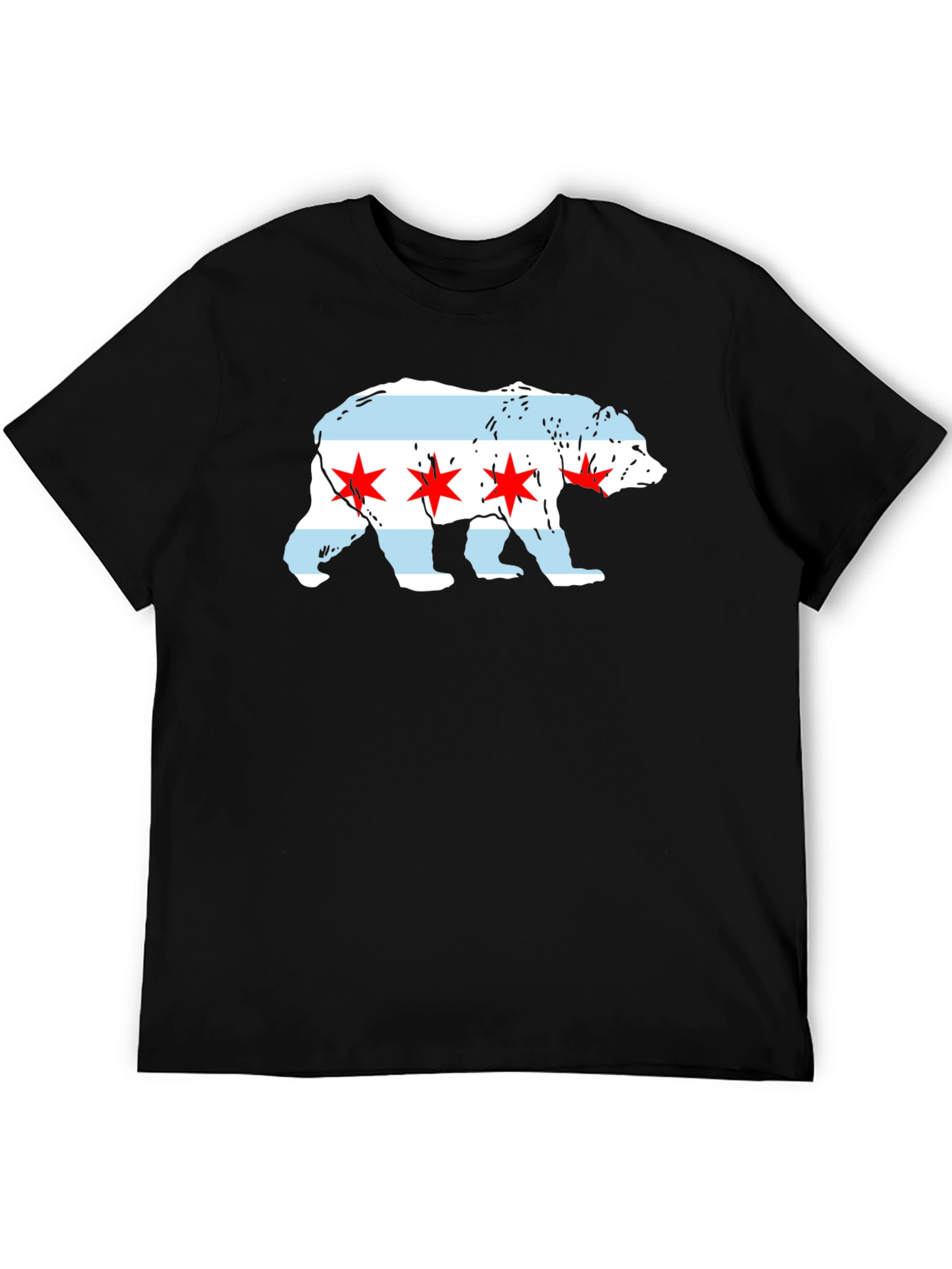 Chicago Flag Bear T-Shirt