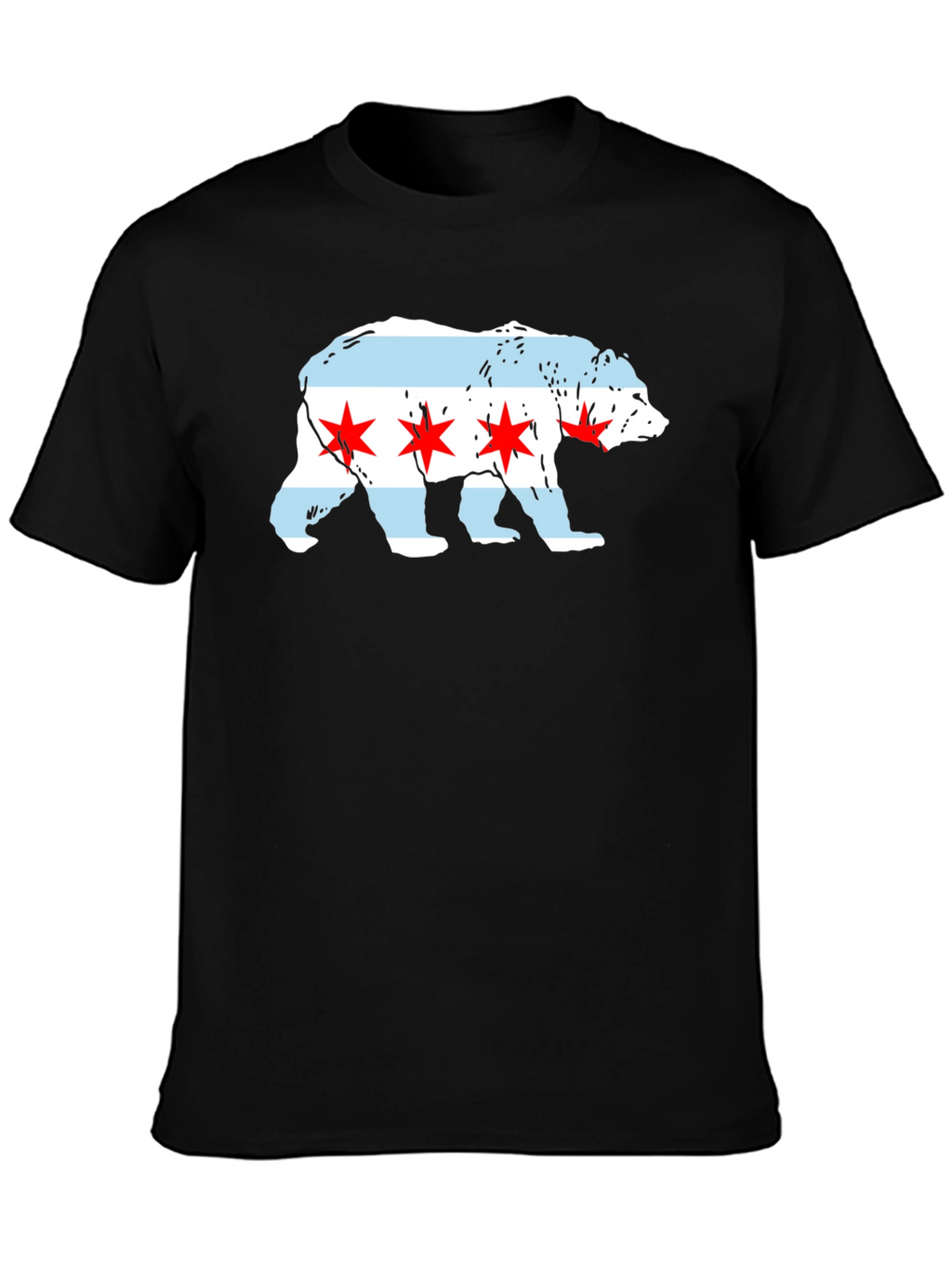 Chicago Flag Bear T-Shirt