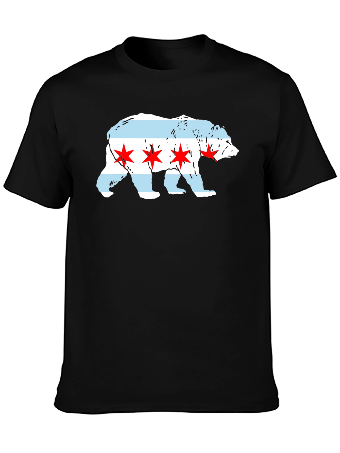 Chicago Flag Bear T-Shirt