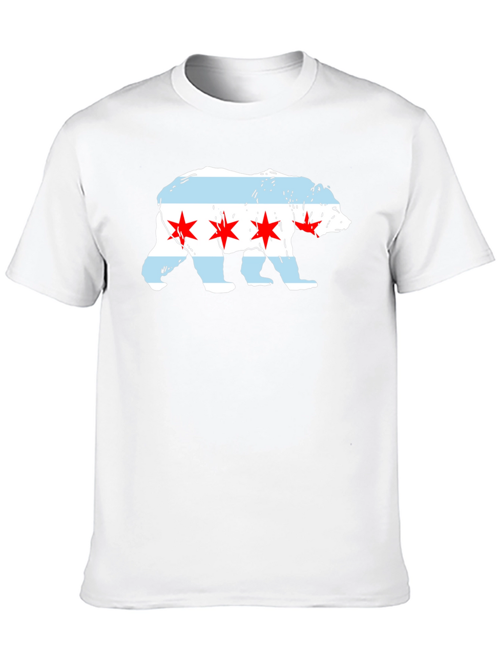 Chicago Flag Bear T-Shirt