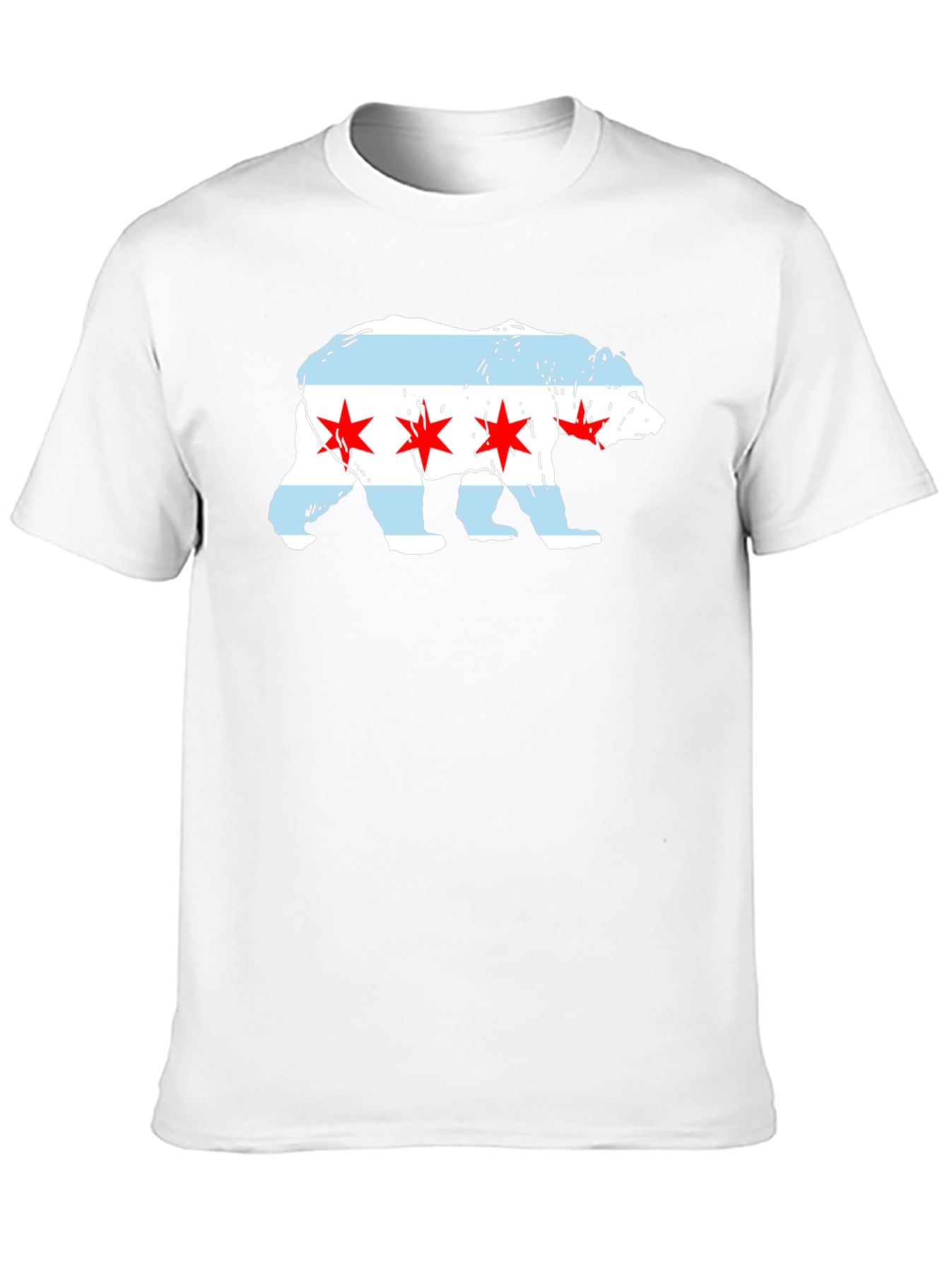 Chicago Flag Bear T-Shirt