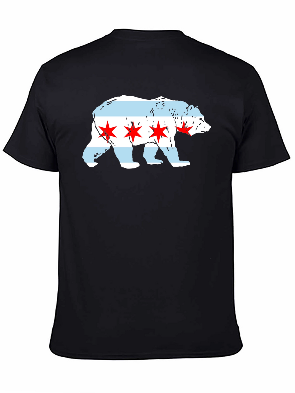 Chicago Flag Bear T-Shirt