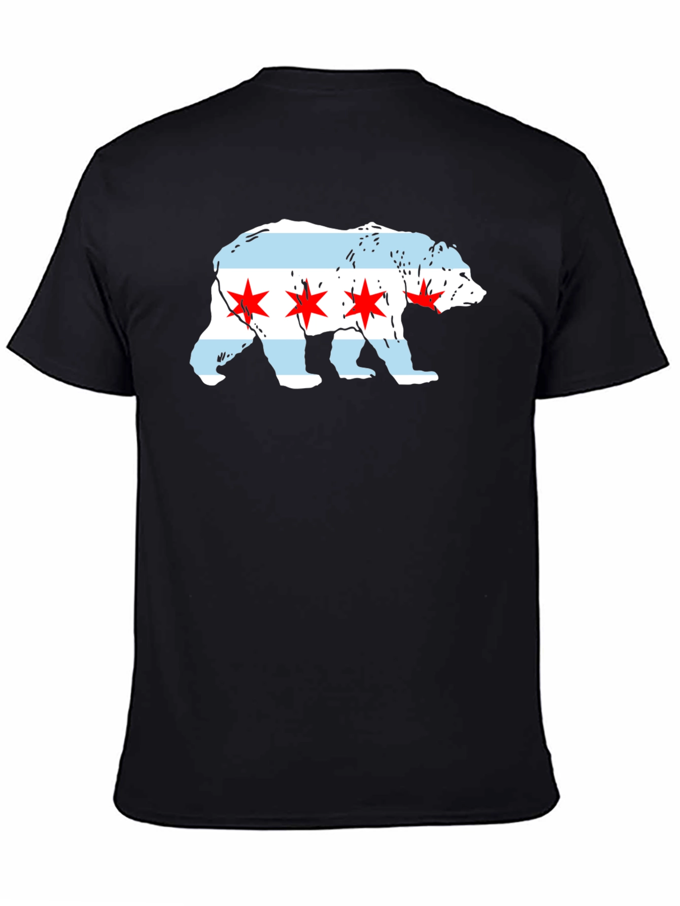 Chicago Flag Bear T-Shirt