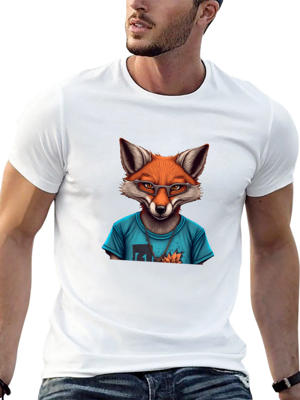 Fox Graphic T-Shirt - Mens Black Tee