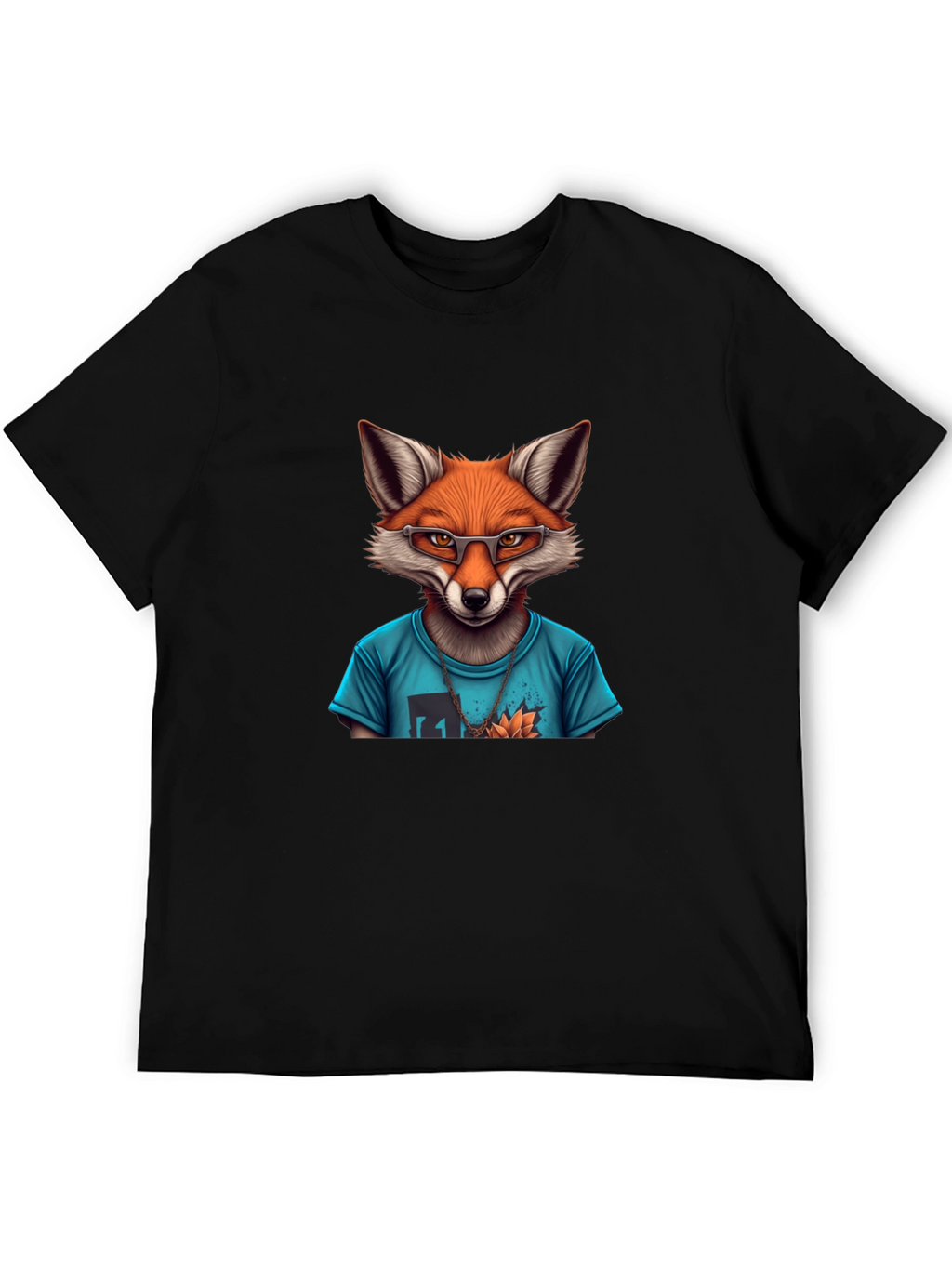Fox Graphic T-Shirt - Mens Black Tee