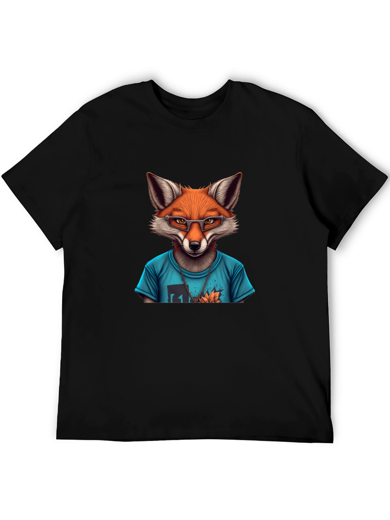 Fox Graphic T-Shirt - Mens Black Tee