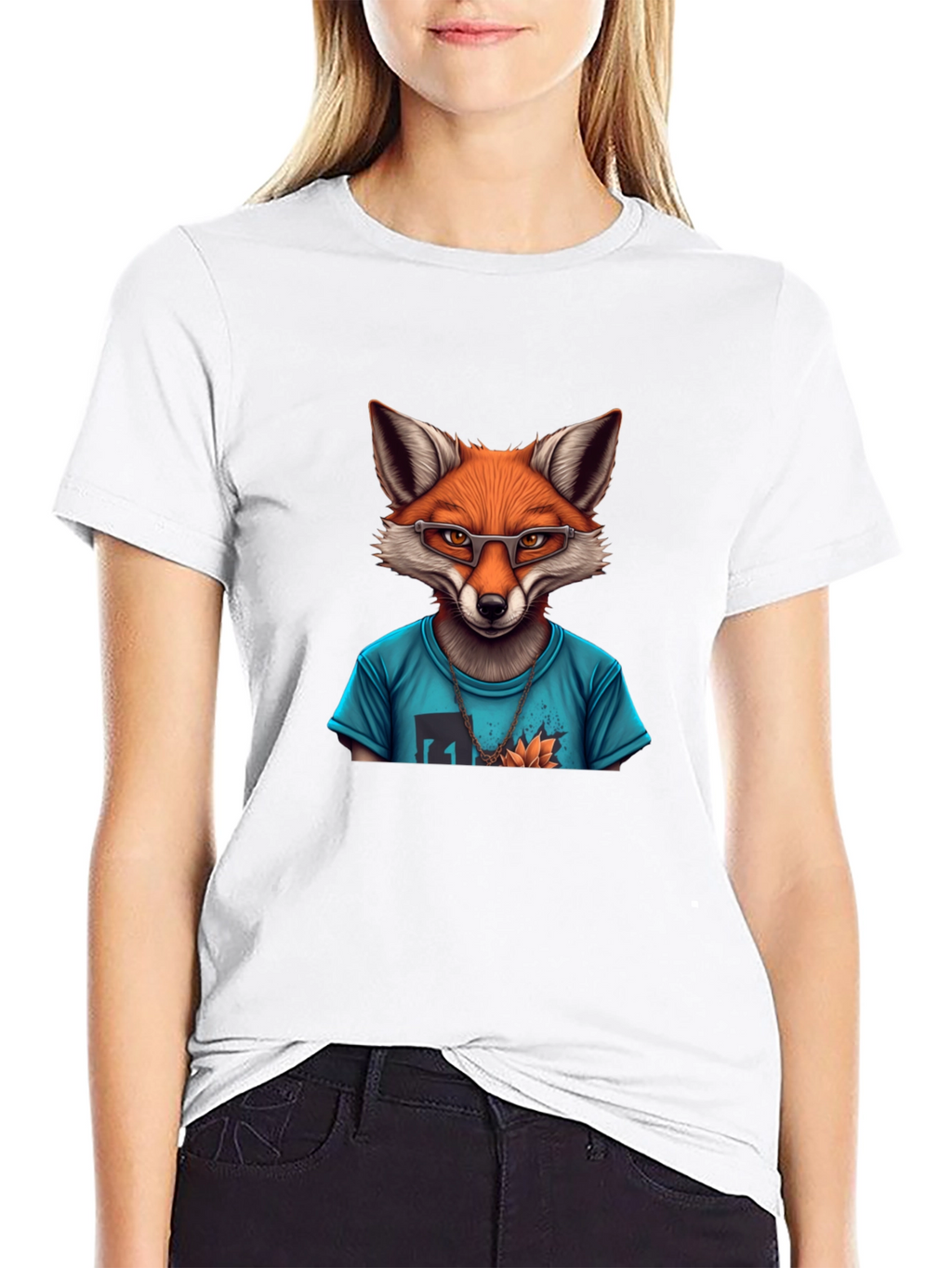 Fox Graphic T-Shirt - Mens Black Tee