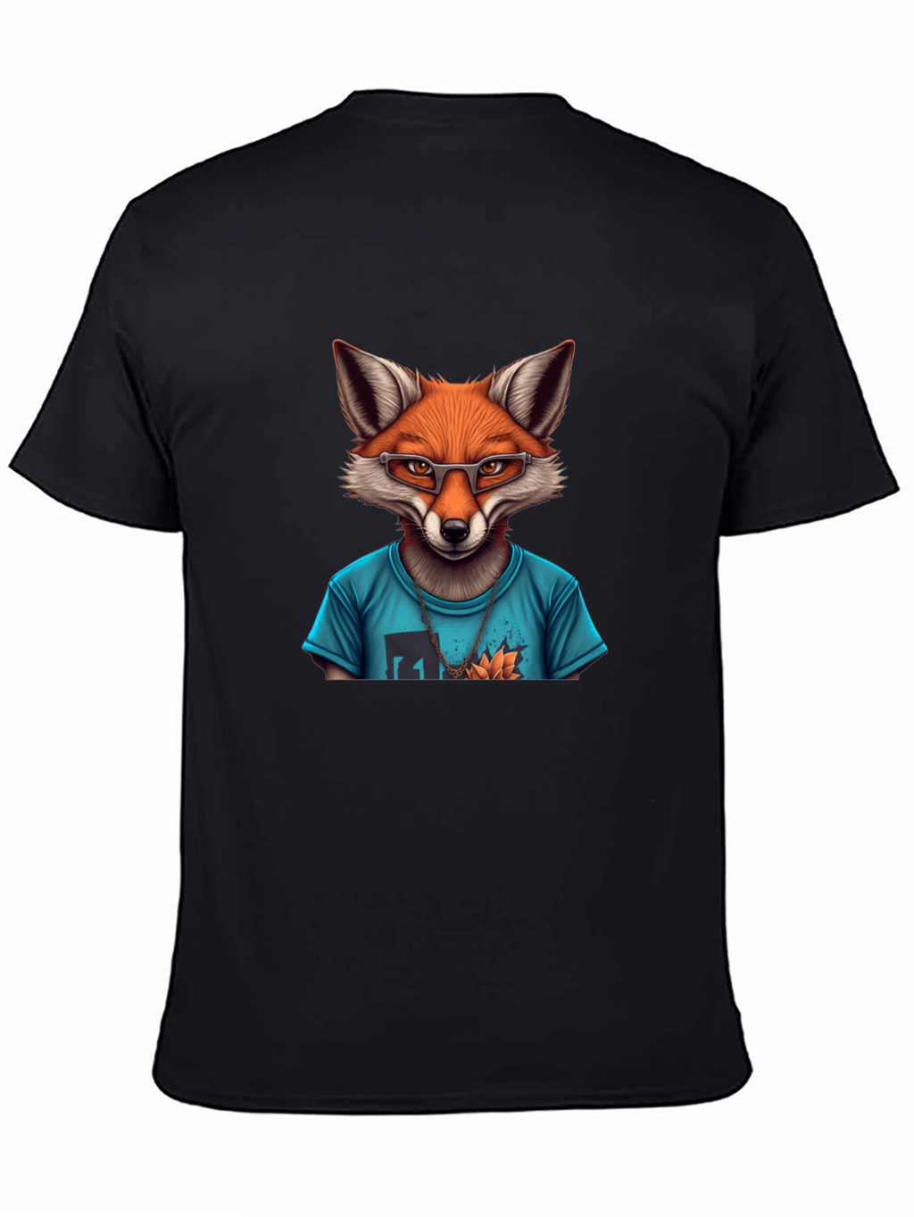 Fox Graphic T-Shirt - Mens Black Tee