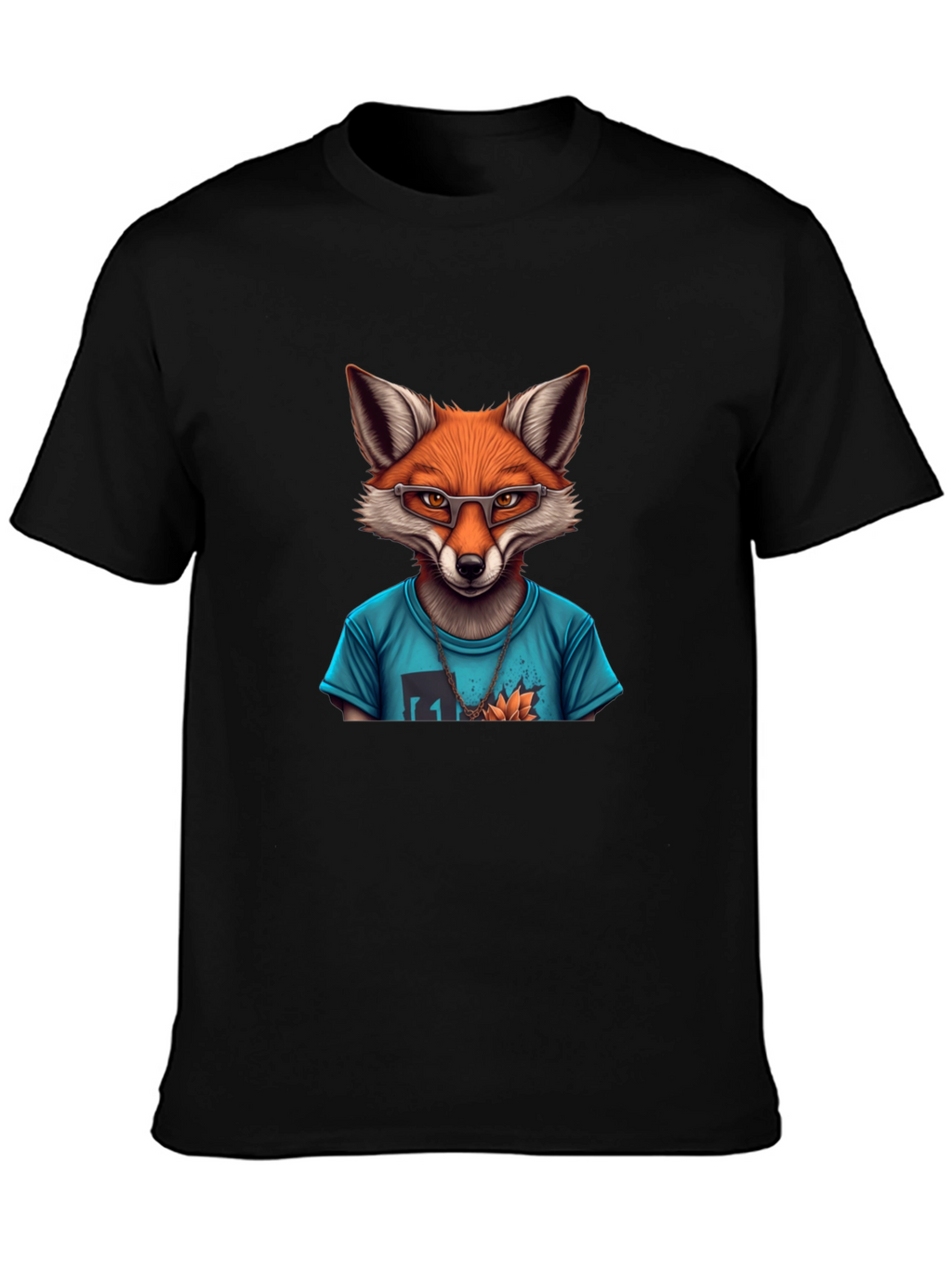 Fox Graphic T-Shirt - Mens Black Tee
