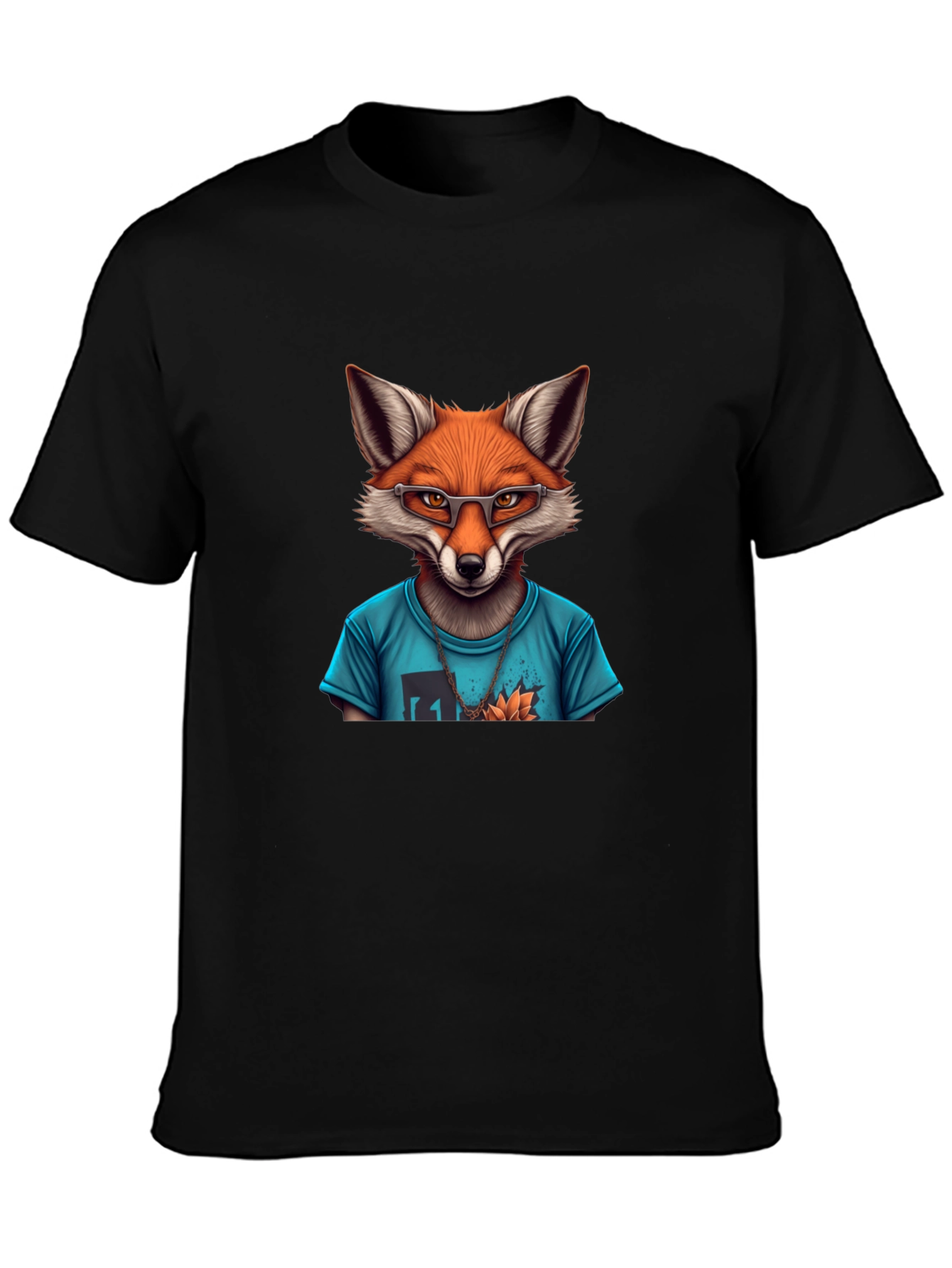 Fox Graphic T-Shirt - Mens Black Tee