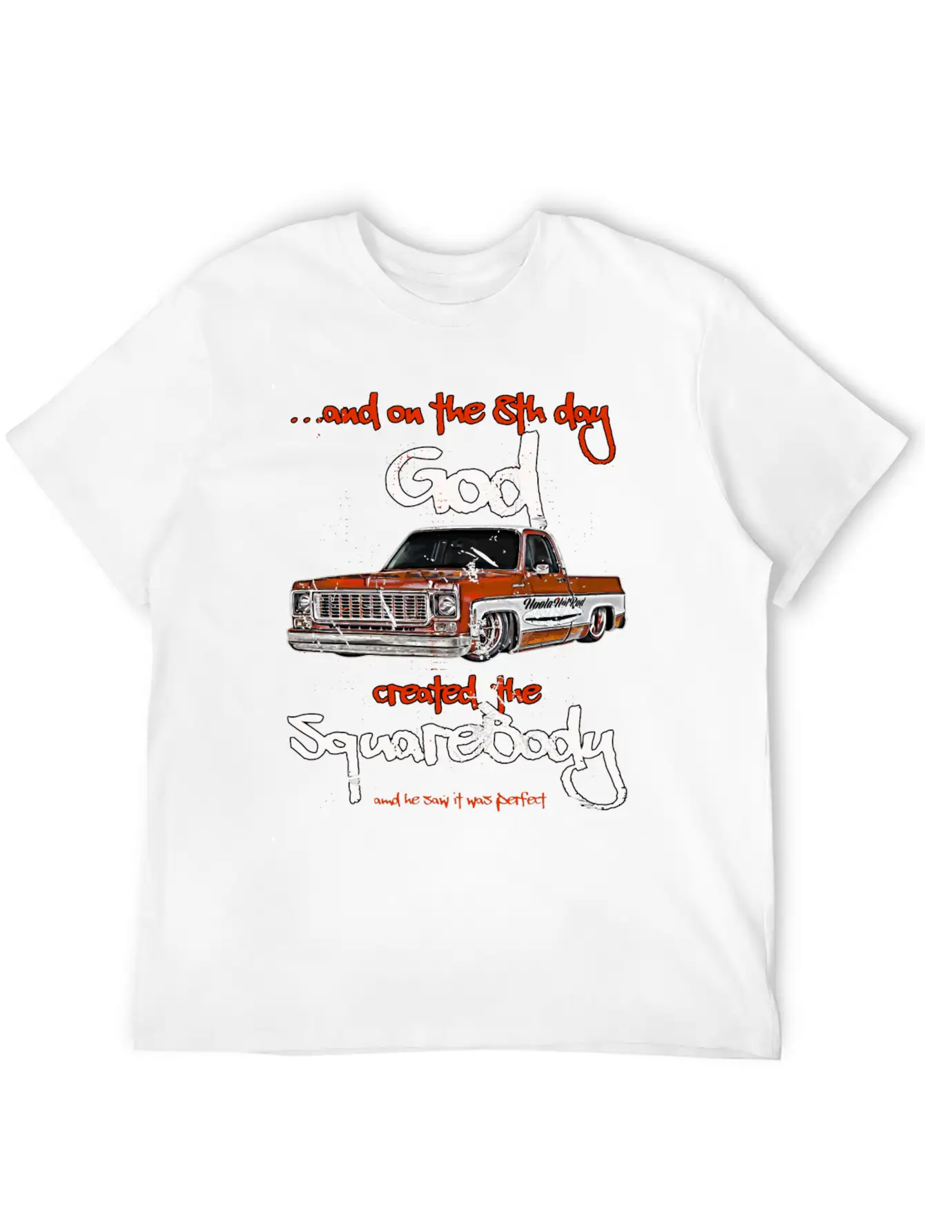Jimmy Slammed Squarebody Truck Suburban Blazer Sil Unisex Short Sleeve Soft Cotton T-Shirt – Casual Everyday Wear