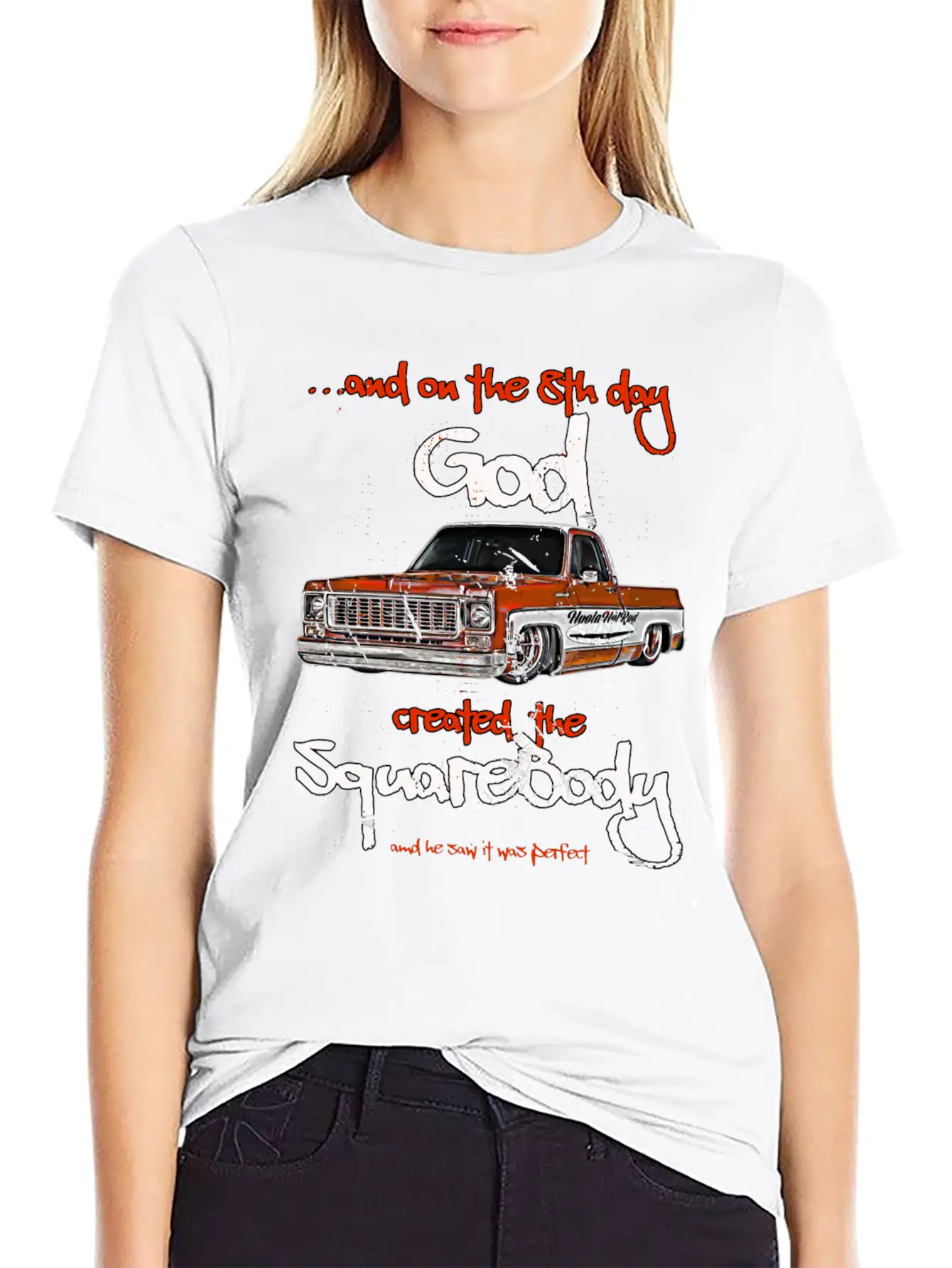 Jimmy Slammed Squarebody Truck Suburban Blazer Sil Unisex Short Sleeve Soft Cotton T-Shirt – Casual Everyday Wear