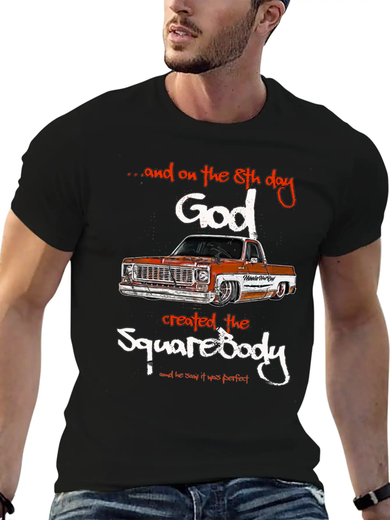 Jimmy Slammed Squarebody Truck Suburban Blazer Sil Unisex Short Sleeve Soft Cotton T-Shirt – Casual Everyday Wear