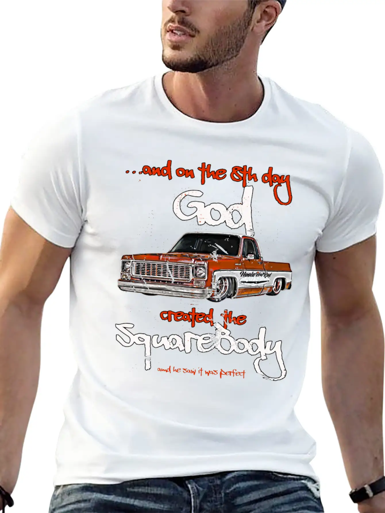 Jimmy Slammed Squarebody Truck Suburban Blazer Sil Unisex Short Sleeve Soft Cotton T-Shirt – Casual Everyday Wear