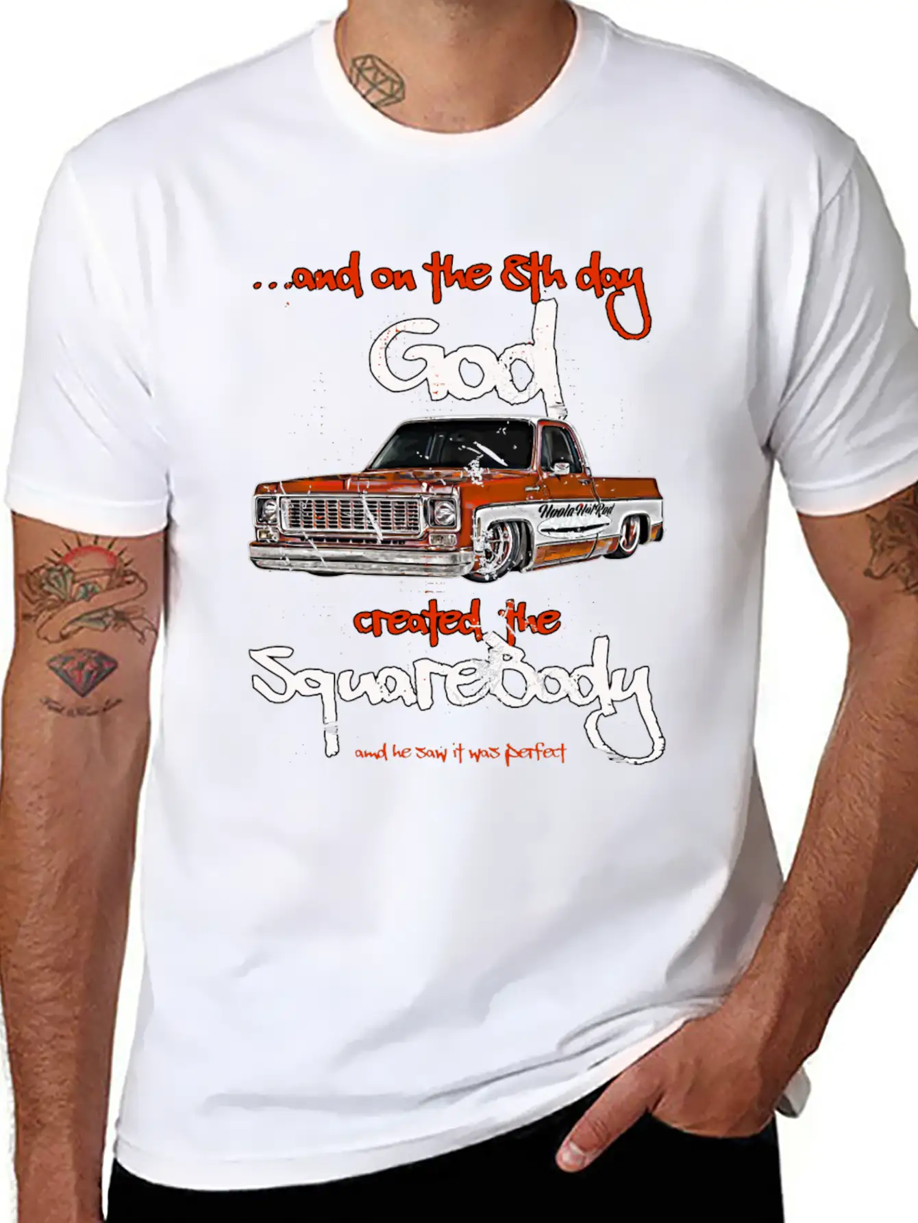 Jimmy Slammed Squarebody Truck Suburban Blazer Sil Unisex Short Sleeve Soft Cotton T-Shirt – Casual Everyday Wear