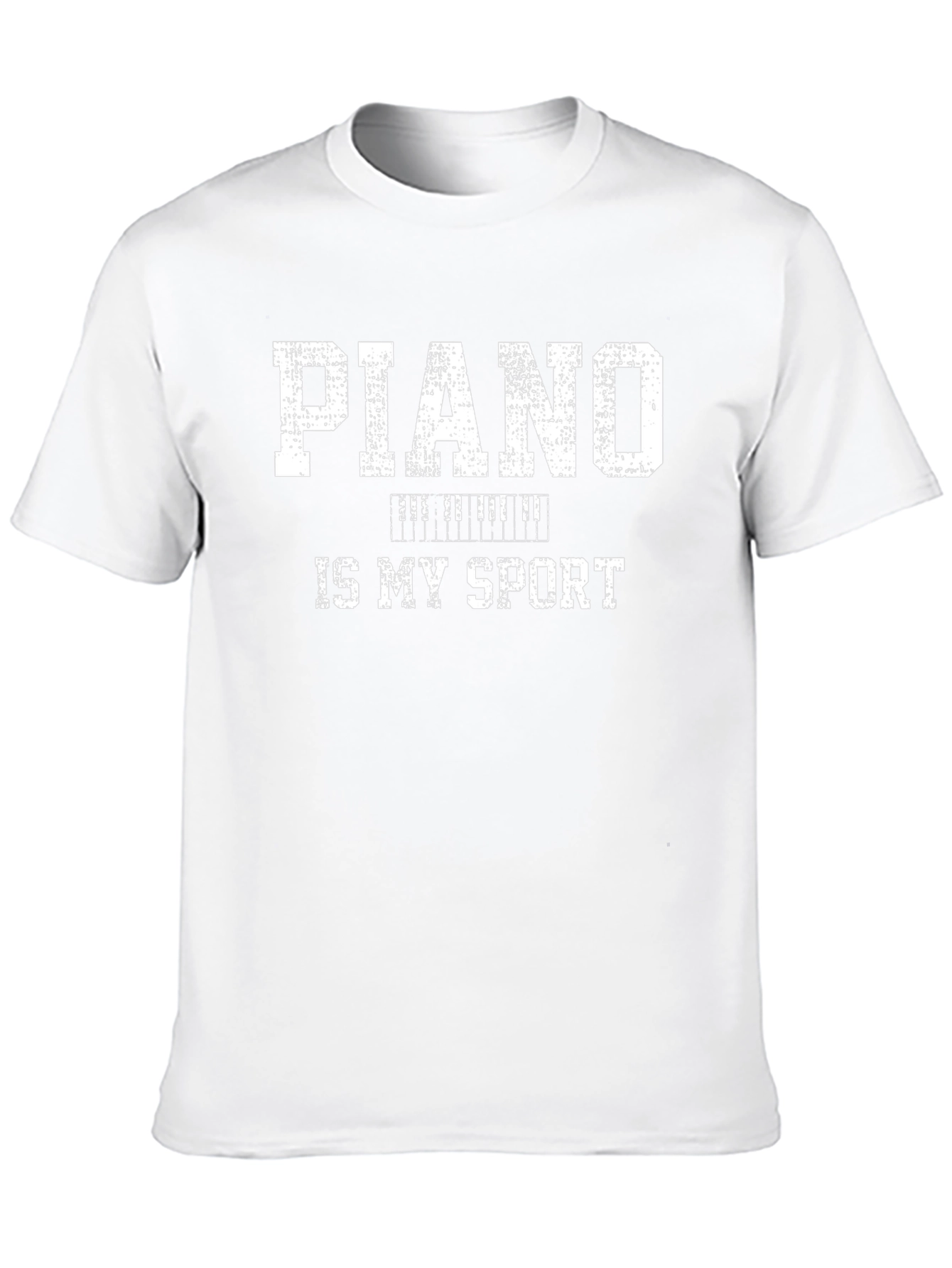 Piano is My Sport T-Shirt Black Cotton